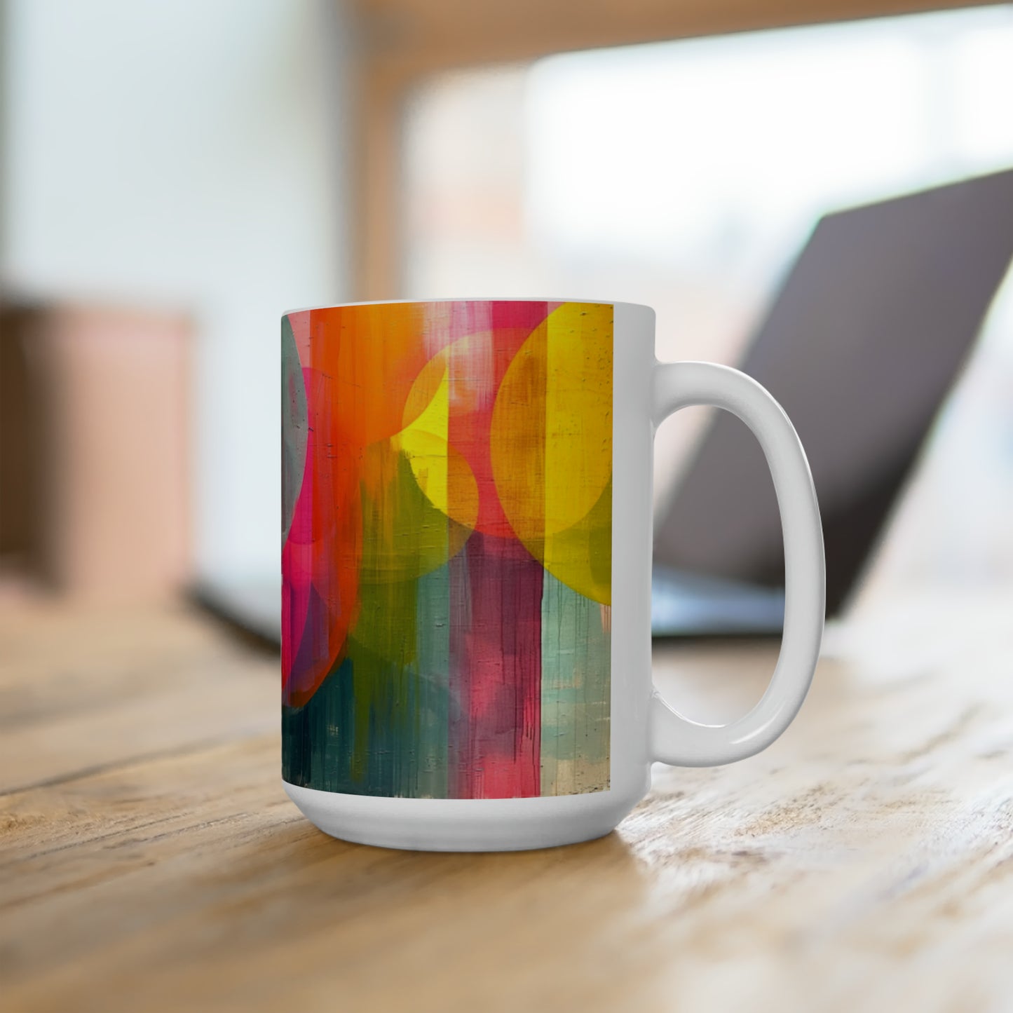 Artsy Abstract Ceramic Mug 15oz