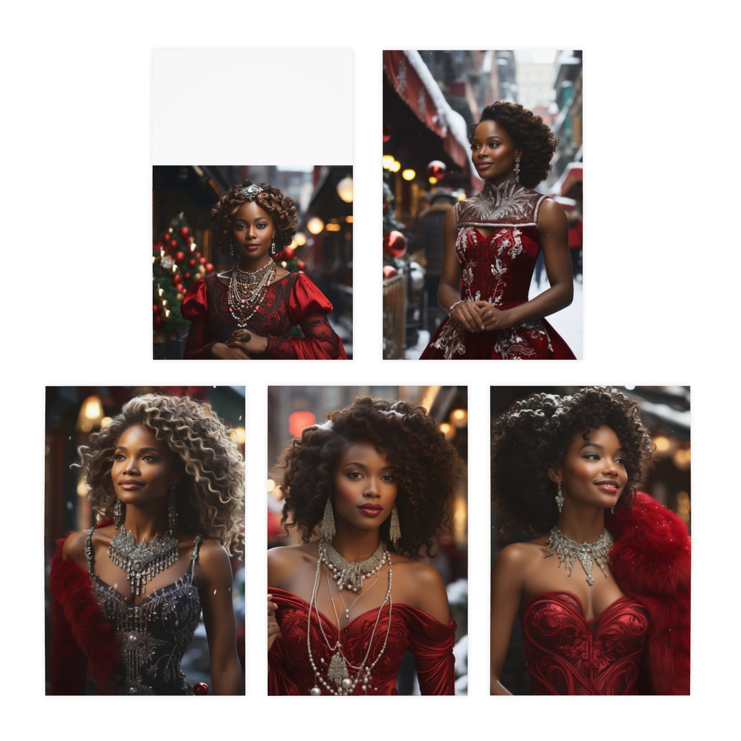 Princess Claus Note Card Set/Variety One (5-Pack)