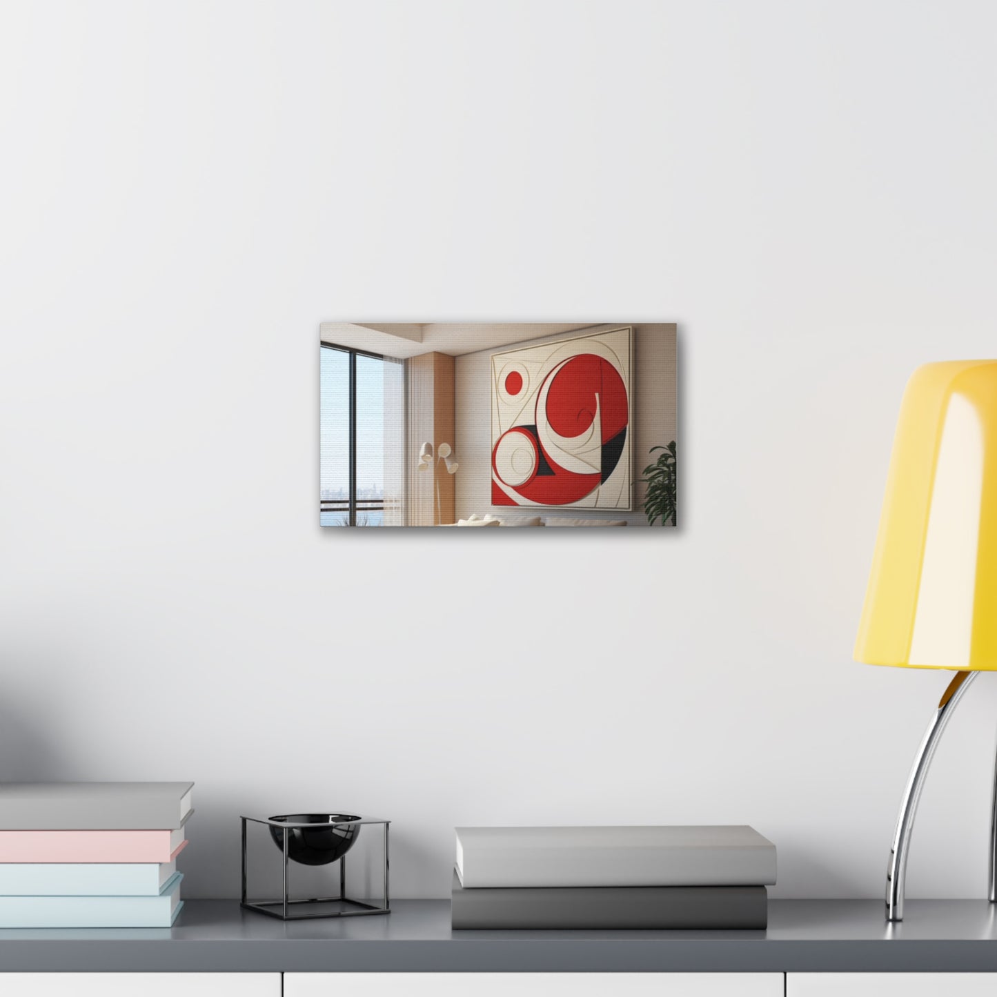 Crimson Elegance: A Symphony of Sophistication Canvas Print
