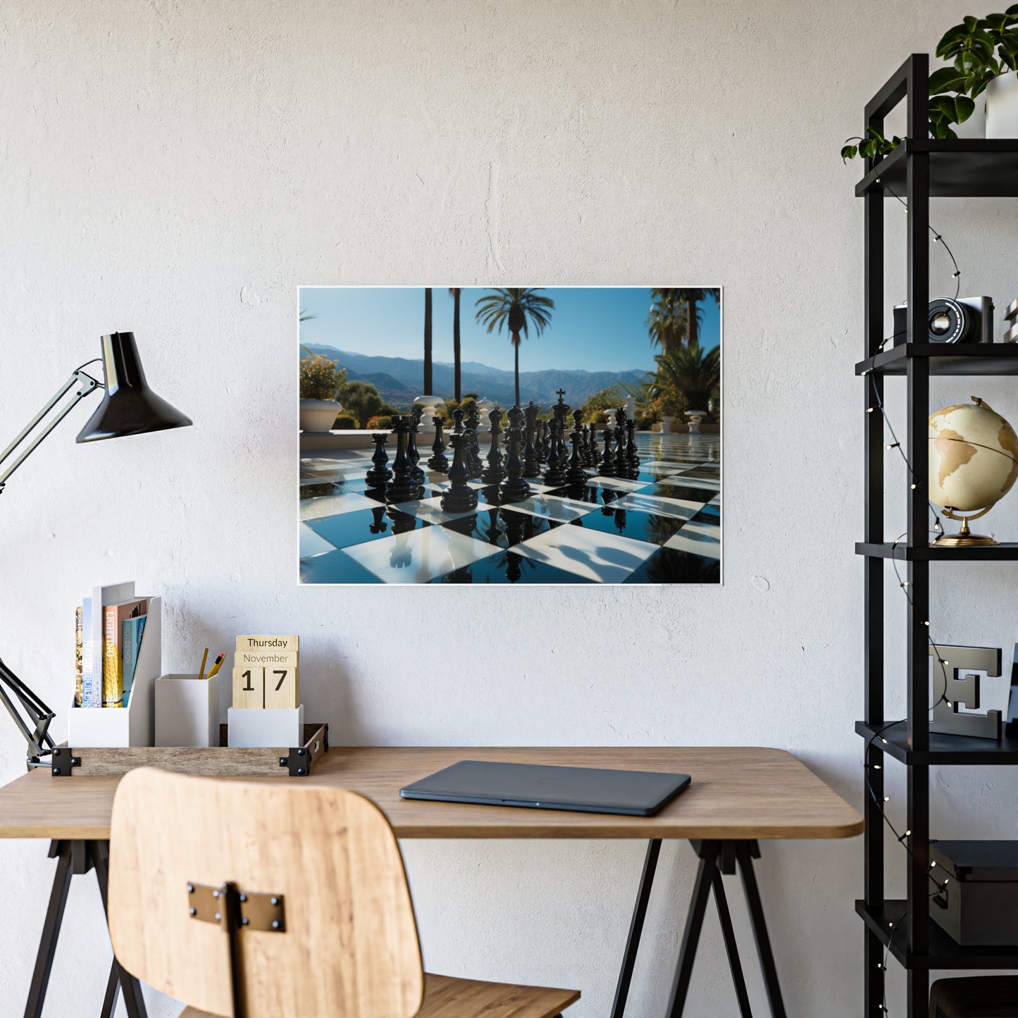 Grandmaster Majesty- Chess Set Poster Print Series