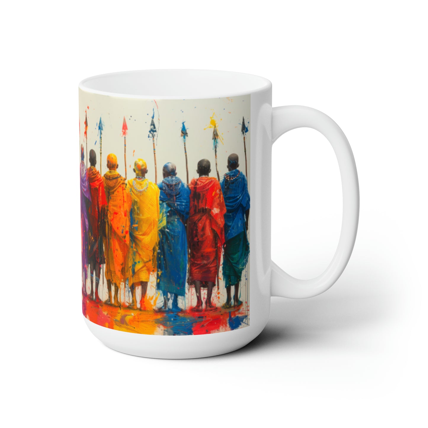 Artsy Abstract Ceramic Mug 15oz