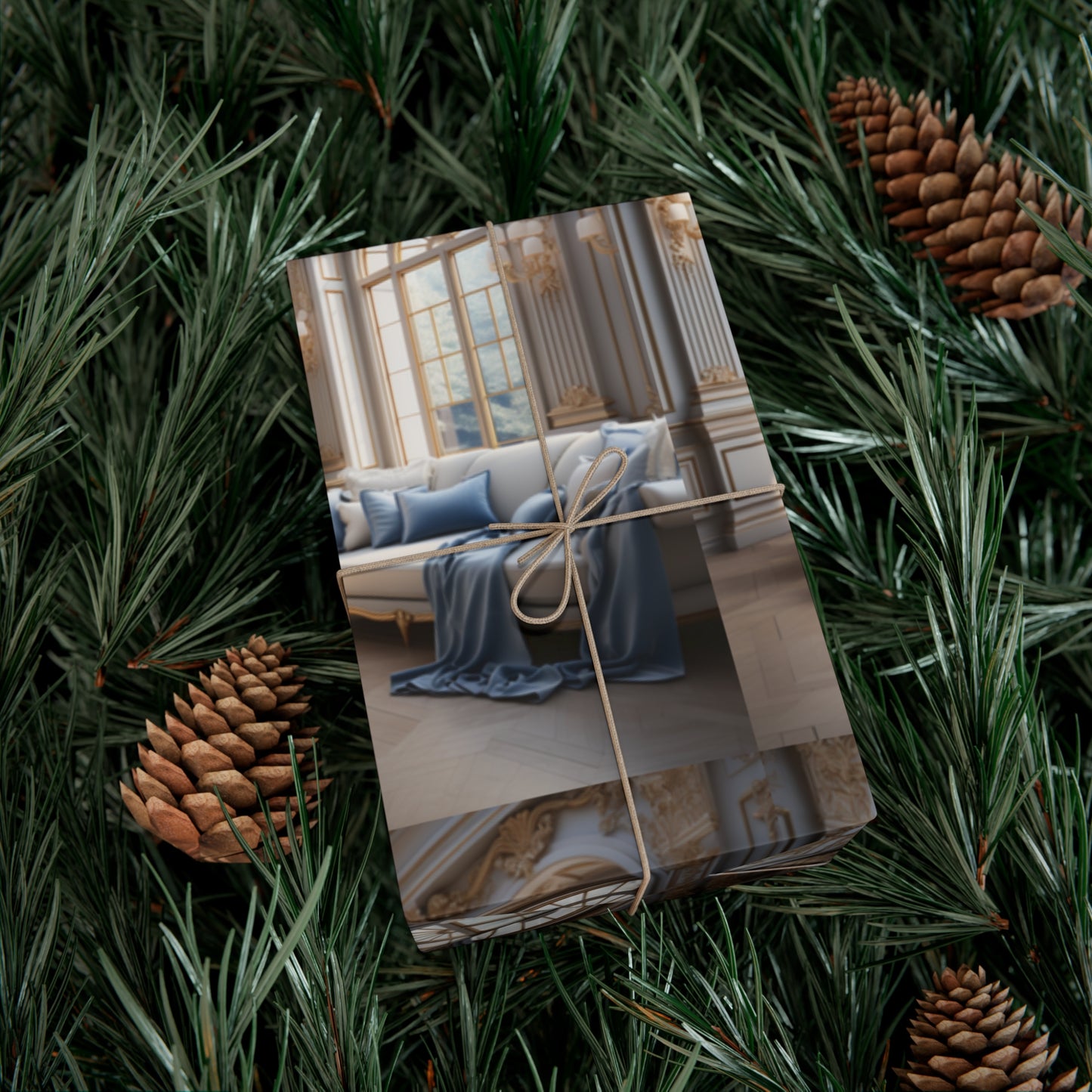 Ornate Era Holiday Wrapping Paper - Elevate Your Gifts with Sophisticated Style