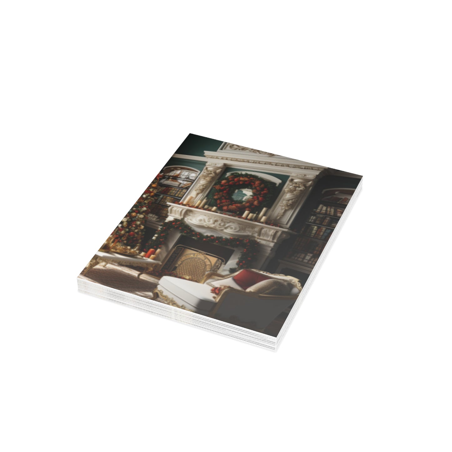 Regal Radiance: Opulent Christmas Greeting Cards