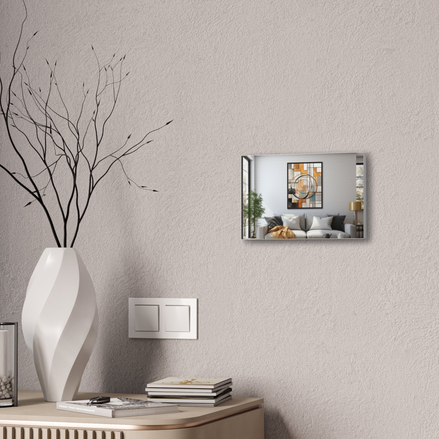 Gold and Black Elegance: A Symphony of Sophistication Canvas Print