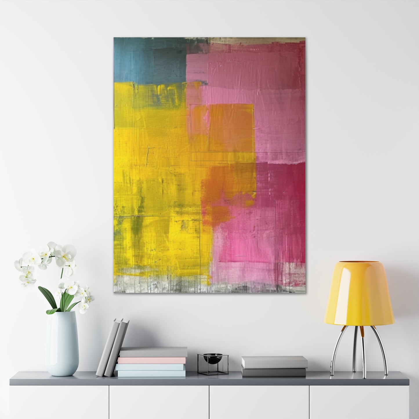 Primary Elegance: A Symphony of Sophistication Canvas Print