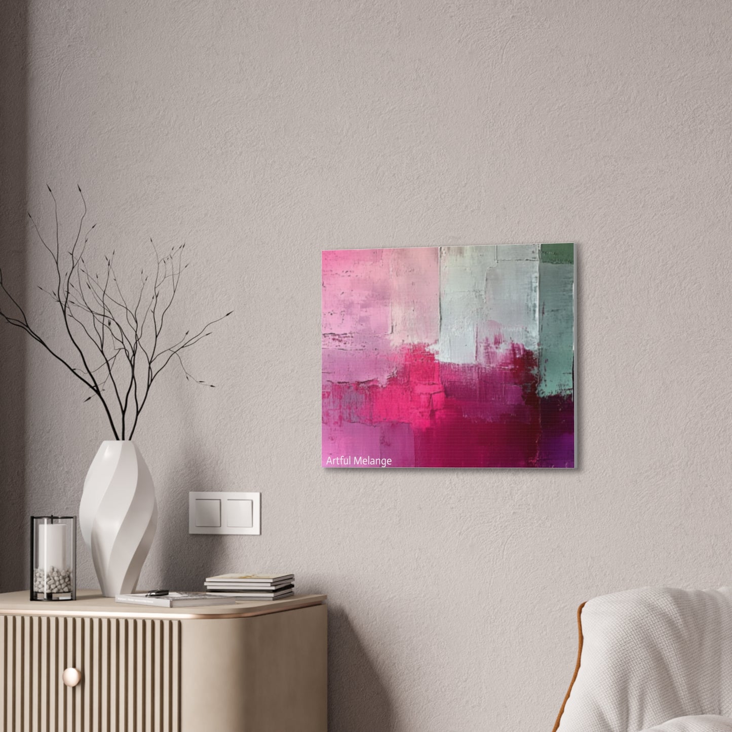 Acrylic Abstract Canvas Print - Richly Textured Artistry