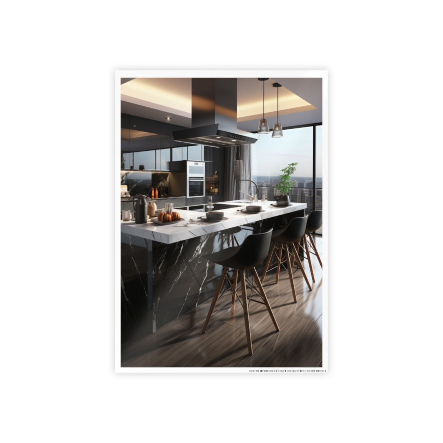 High-End Modern Kitchen Poster