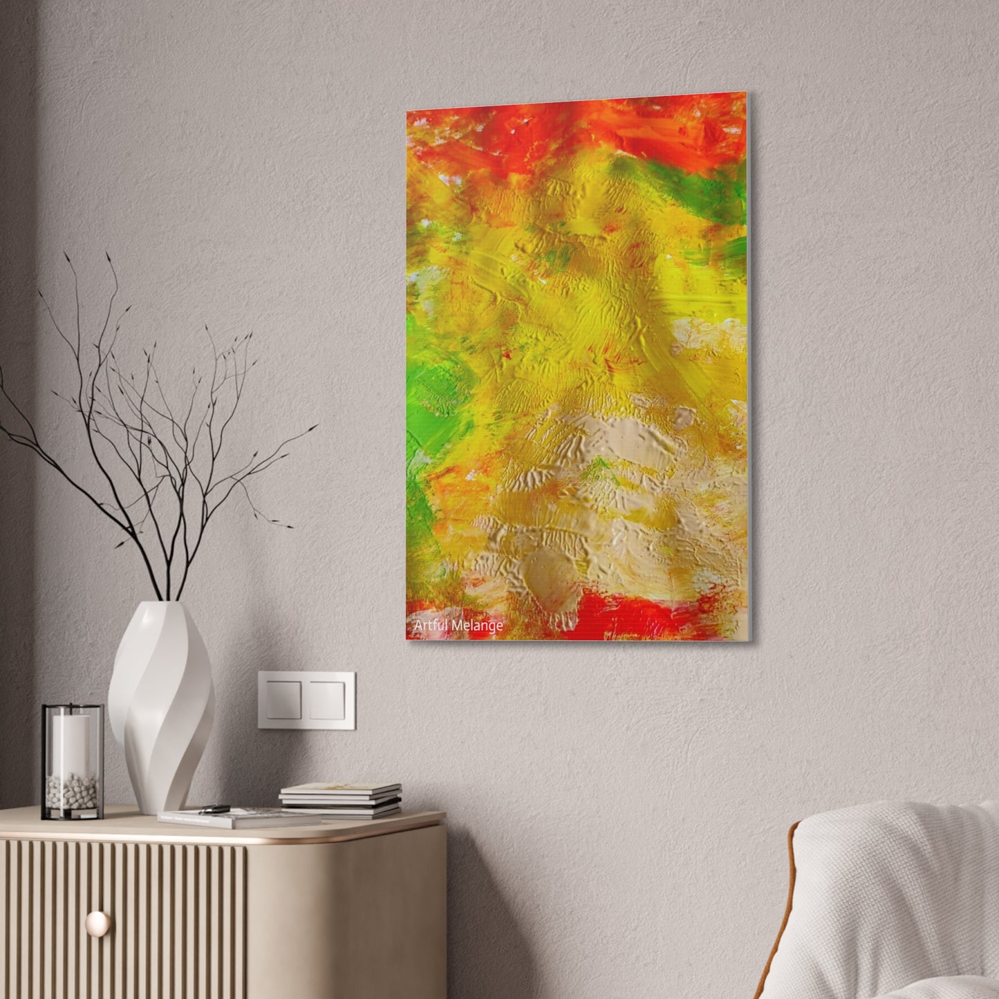 Acrylic Abstract Canvas Print - Richly Textured Artistry