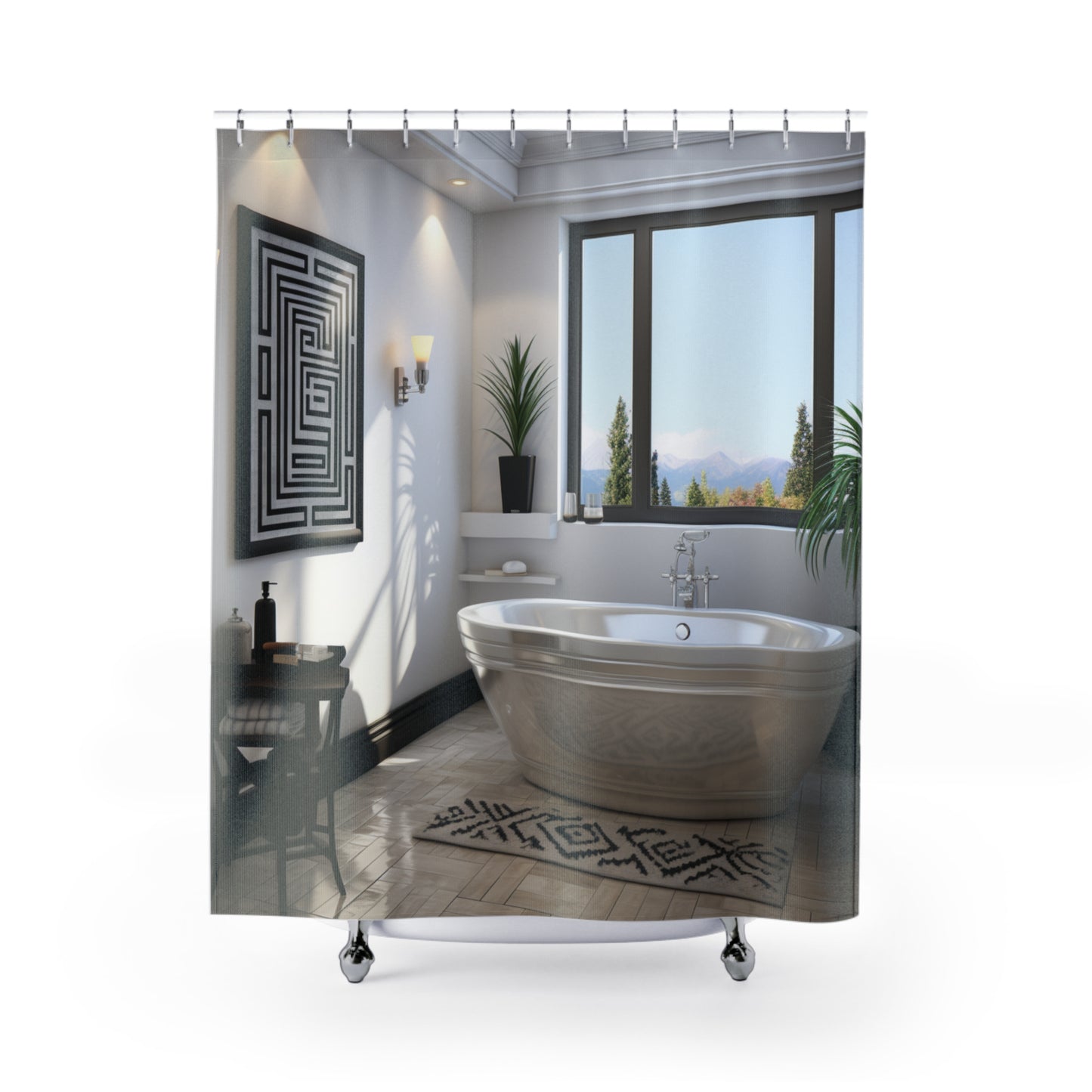 Heritage Tapestry Afro Centric Shower Curtain