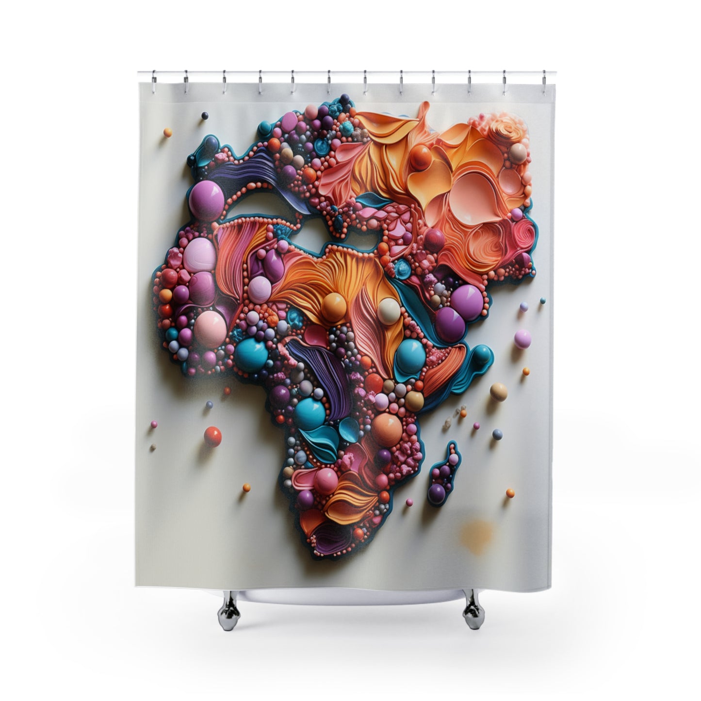 Heritage Tapestry Afro Centric Shower Curtain