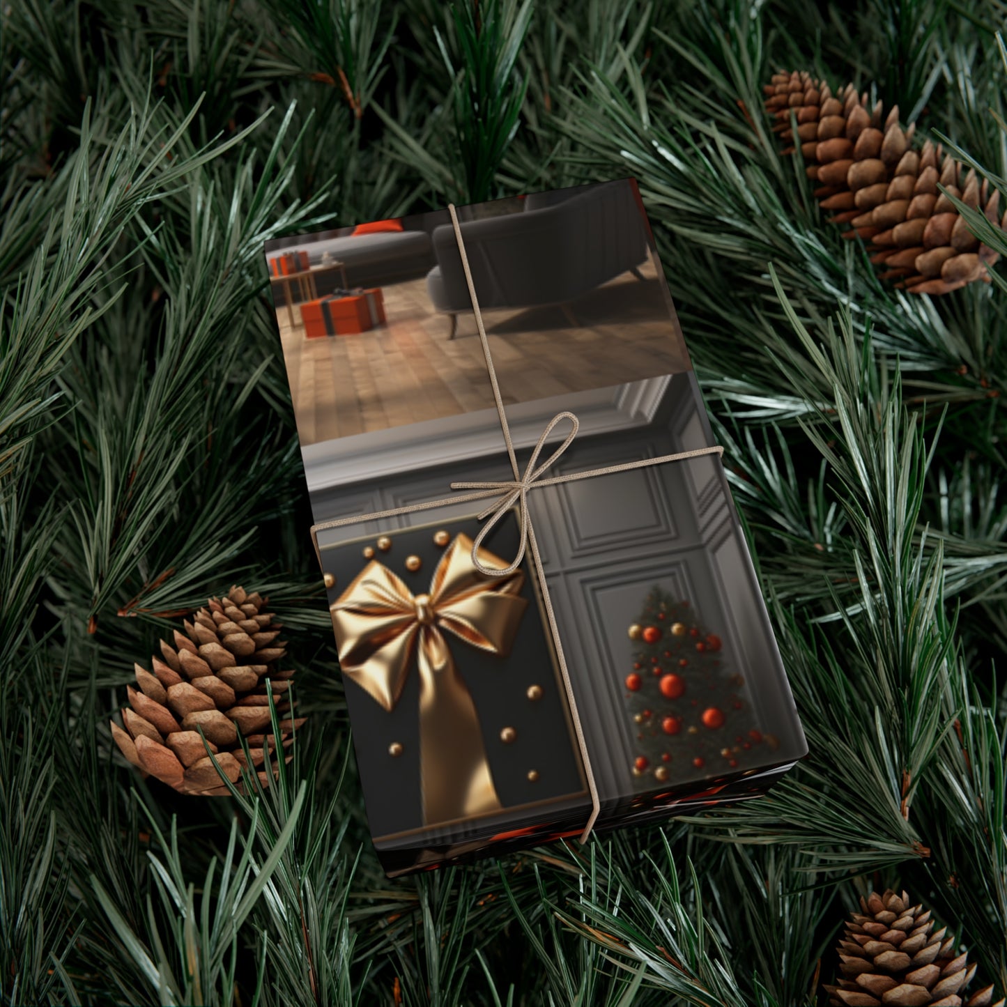 Elegant Gold Holiday Wrapping Paper Collection – Elevate Your Gifts with Sophisticated Style