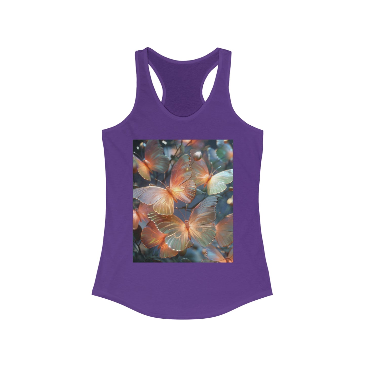 Flutter & Flow | Women's Razorback White T-Shirts with Artistic Butterflies 6