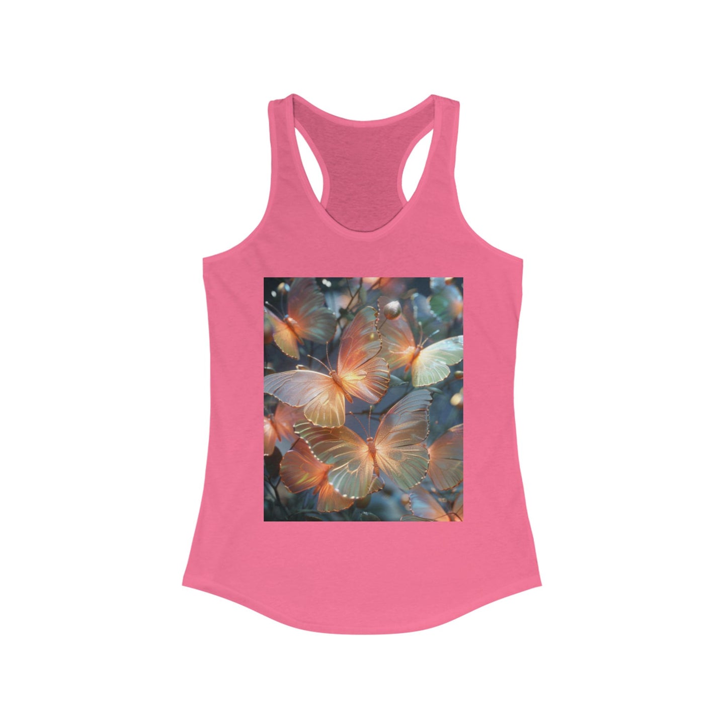 Flutter & Flow | Women's Razorback White T-Shirts with Artistic Butterflies 6