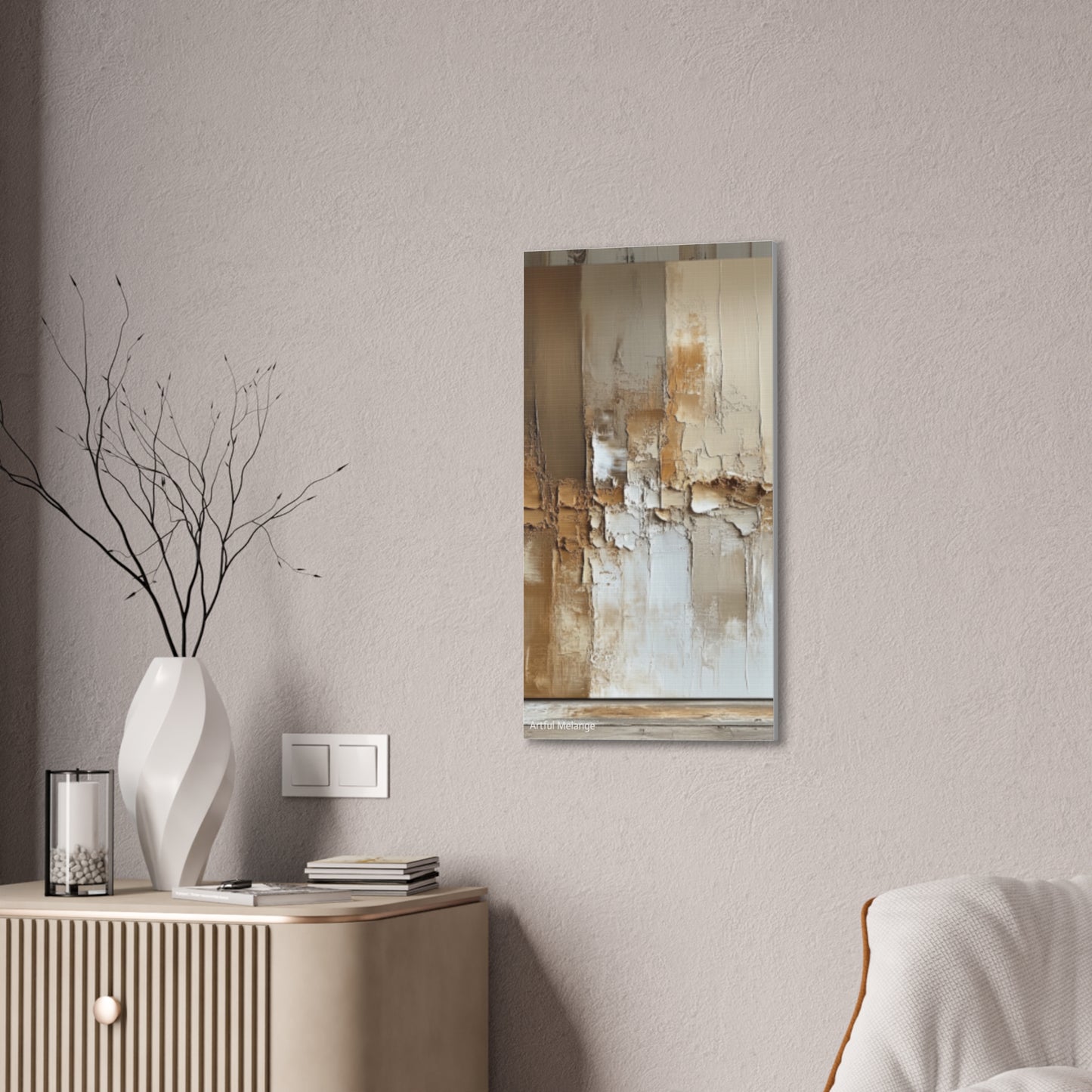 Acrylic Abstract Canvas Print - Richly Textured Artistry