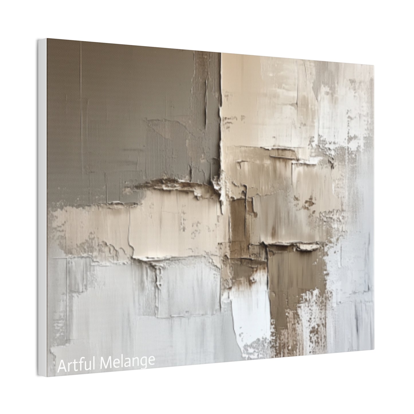 Acrylic Abstract Canvas Print - Richly Textured Artistry