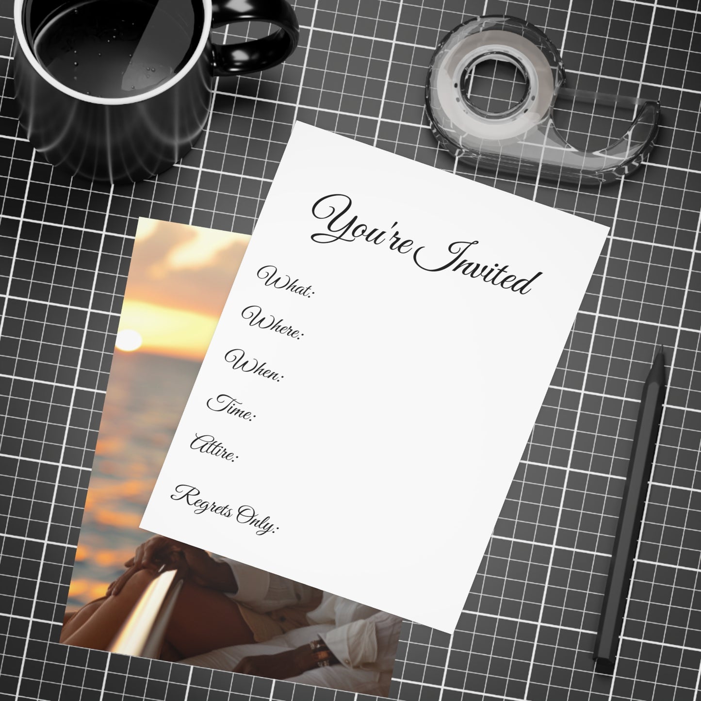 Sail & Celebrate: A Day of Elegance Yacht/Boat Party Invitation Bundles (envelopes included)