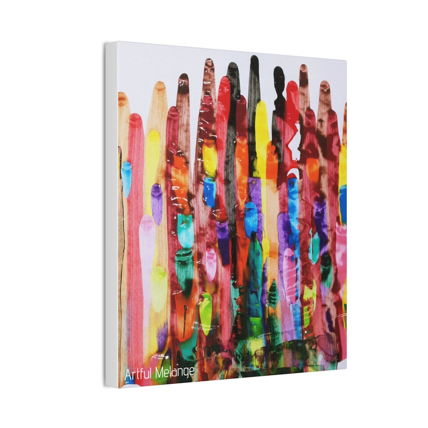 Primary Elegance: A Symphony of Sophistication Canvas Print