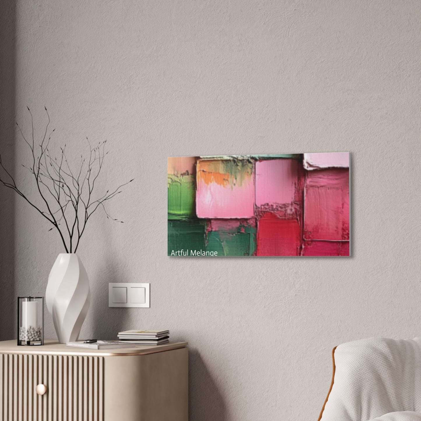 Acrylic Abstract Canvas Print - Richly Textured Artistry