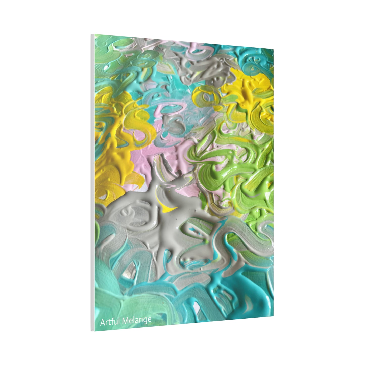 Acrylic Abstract Canvas Print - Richly Textured Artistry