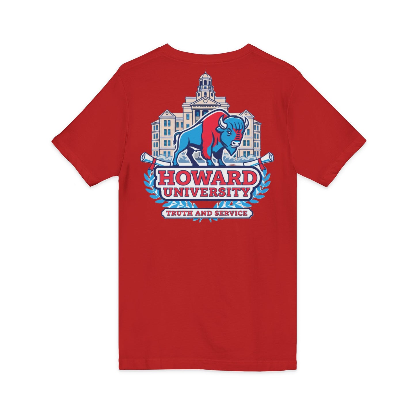 Howard University/ Truth and Service Unisex V-Neck T-Shirt
