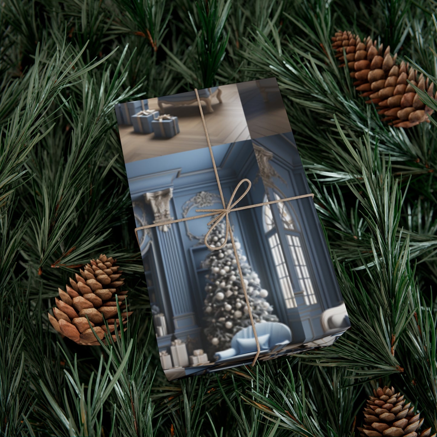 Ornate Era Holiday Wrapping Paper - Elevate Your Gifts with Sophisticated Style