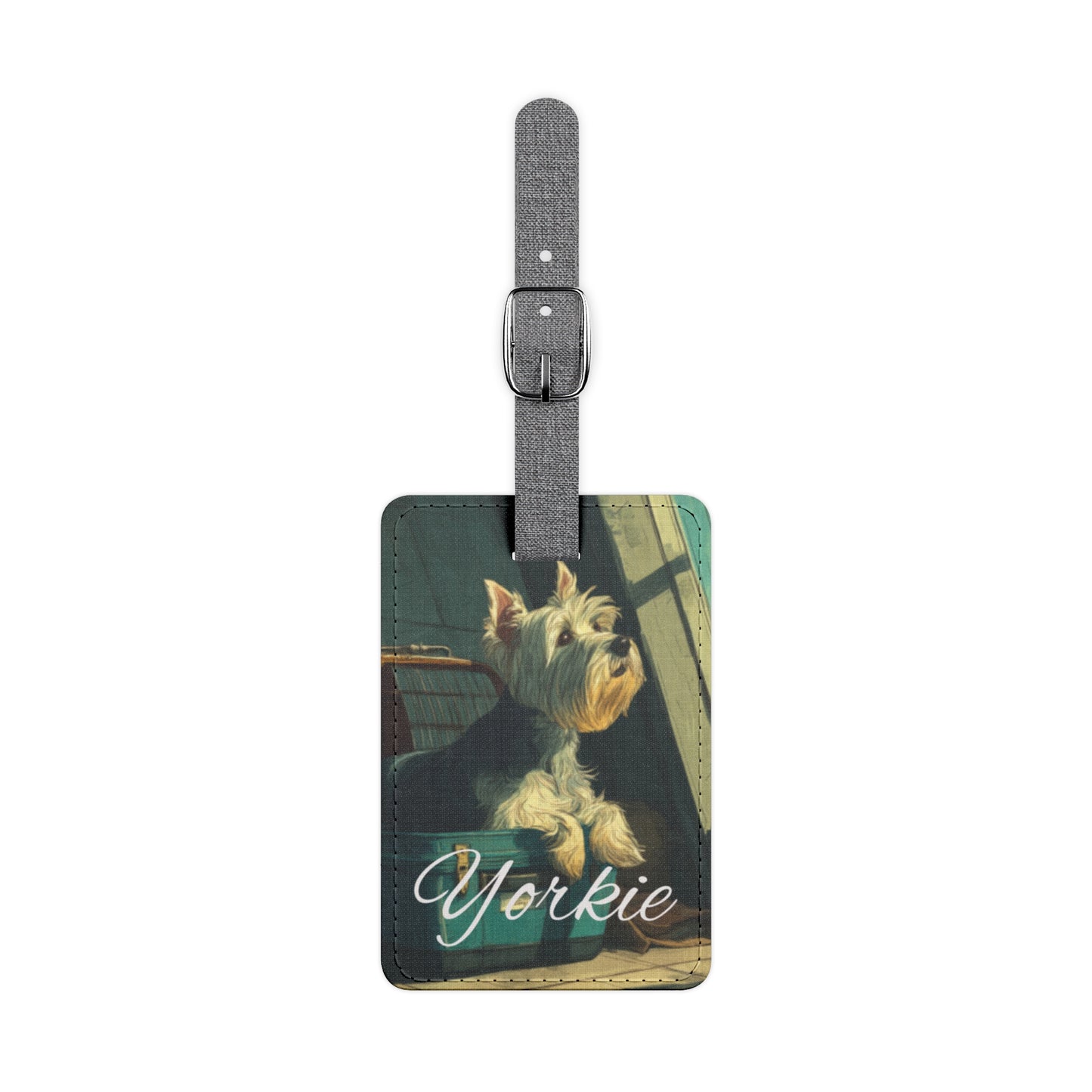 Pawfect Travels™ Pet-Inspired Luggage Tag, Yorkie 4 Rectangle