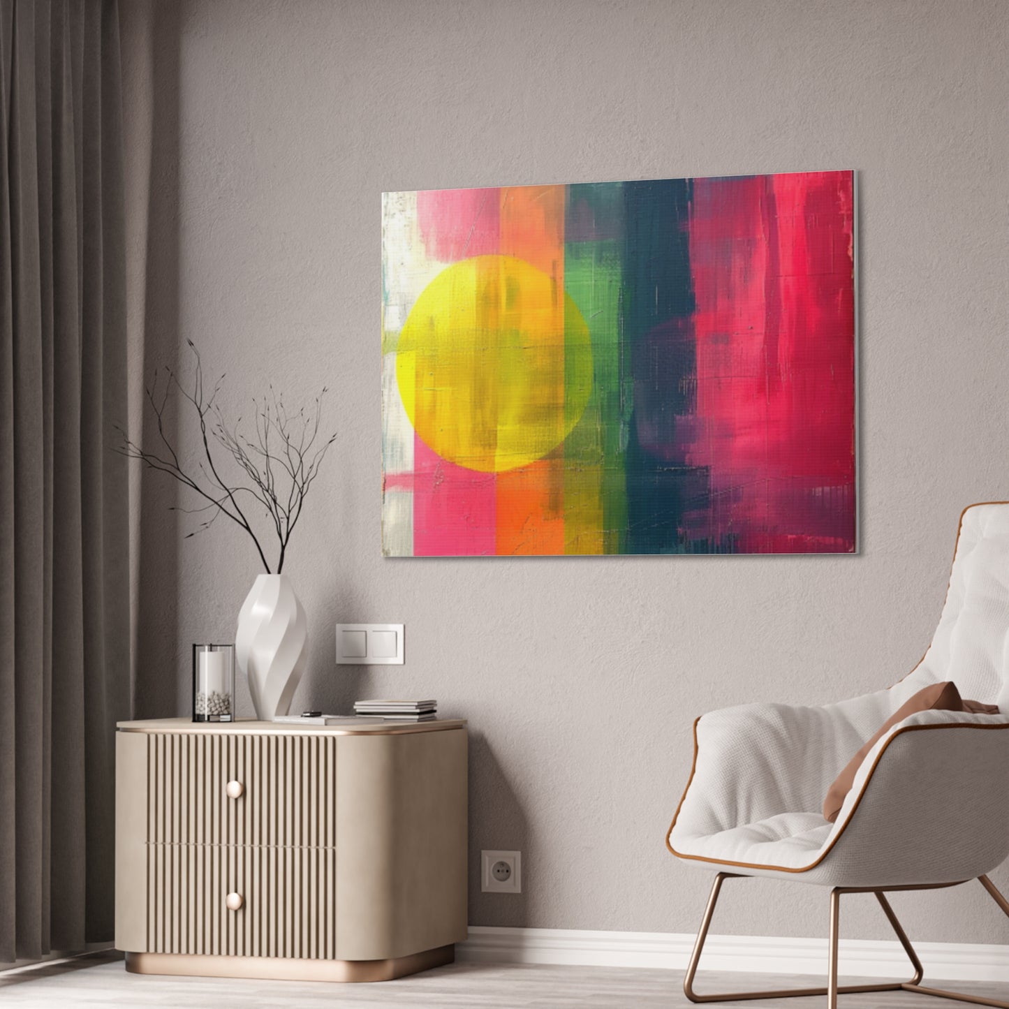 Primary Elegance: A Symphony of Sophistication Canvas Print