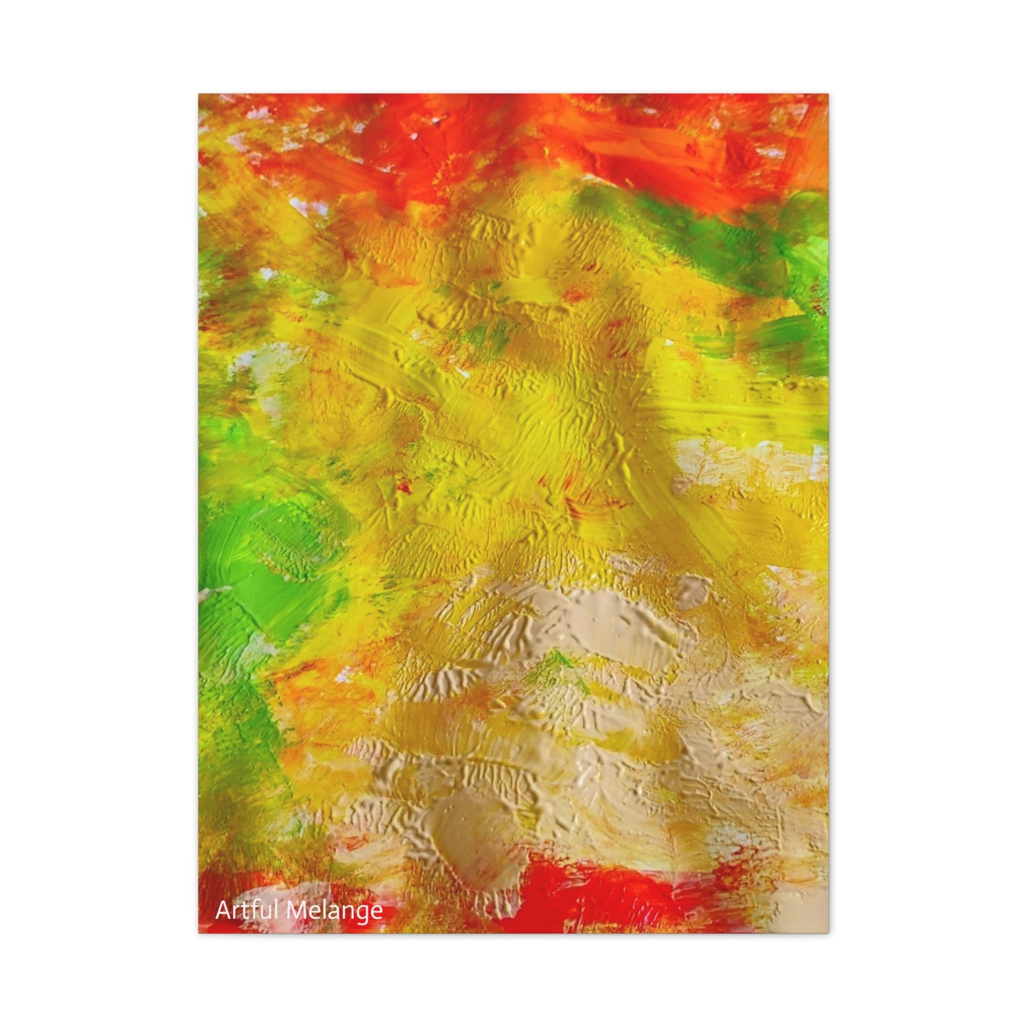 Acrylic Abstract Canvas Print - Richly Textured Artistry