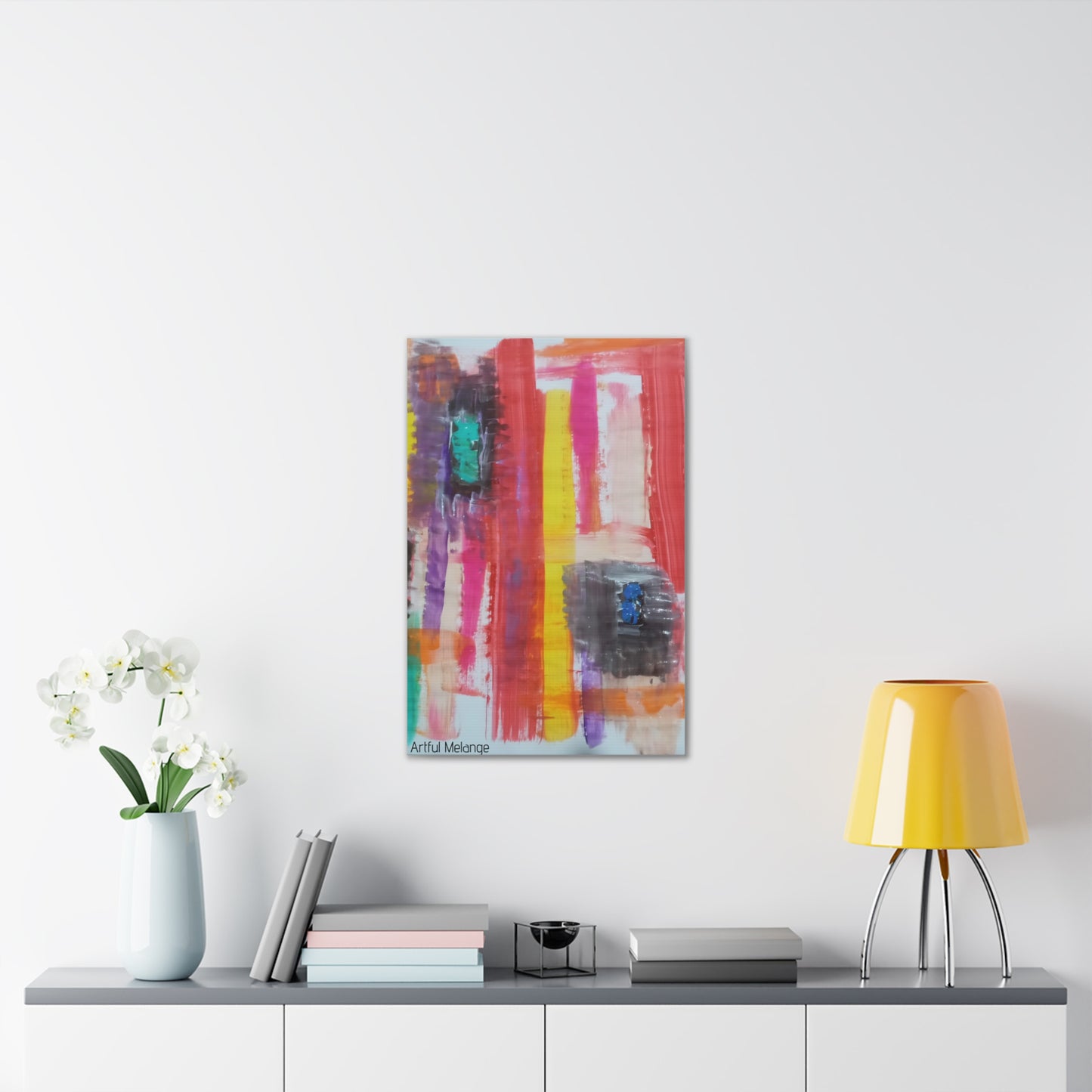 Primary Elegance: A Symphony of Sophistication Canvas Print