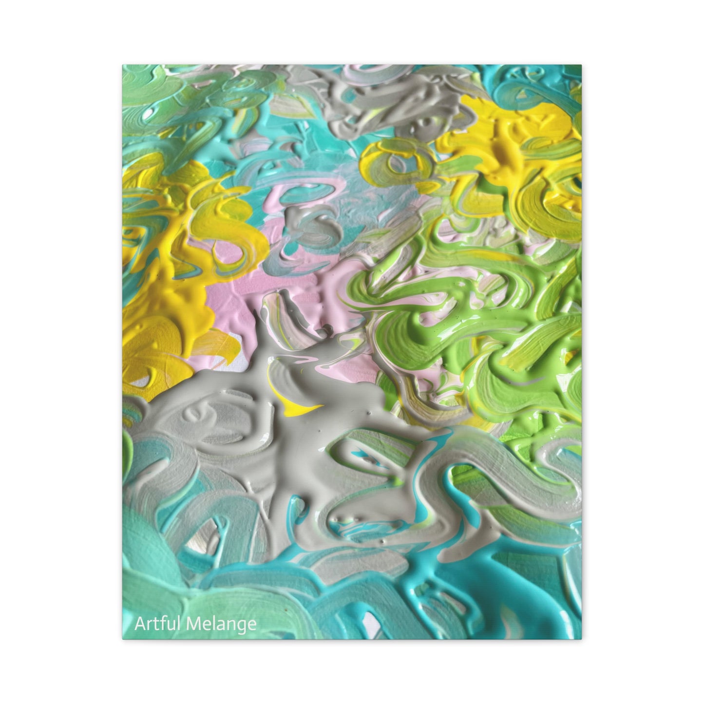 Acrylic Abstract Canvas Print - Richly Textured Artistry
