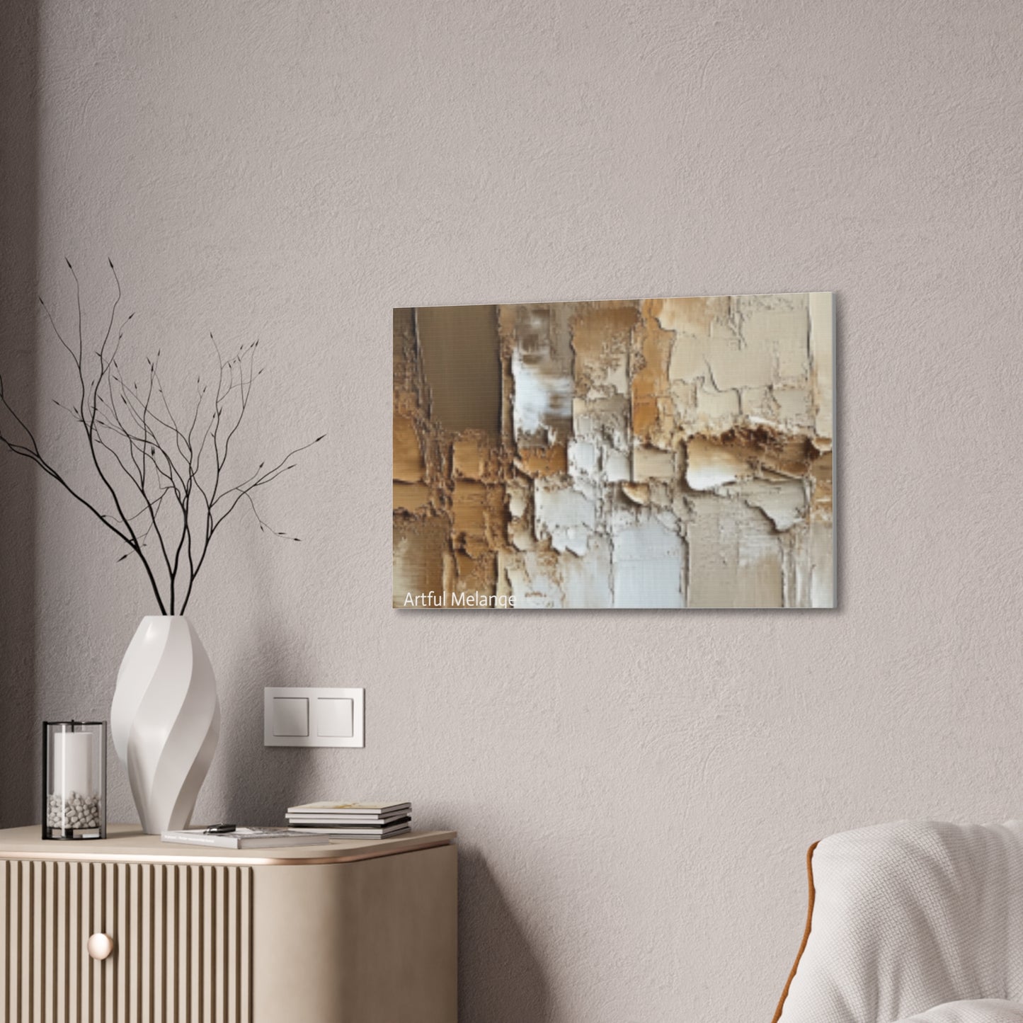 Acrylic Abstract Canvas Print - Richly Textured Artistry
