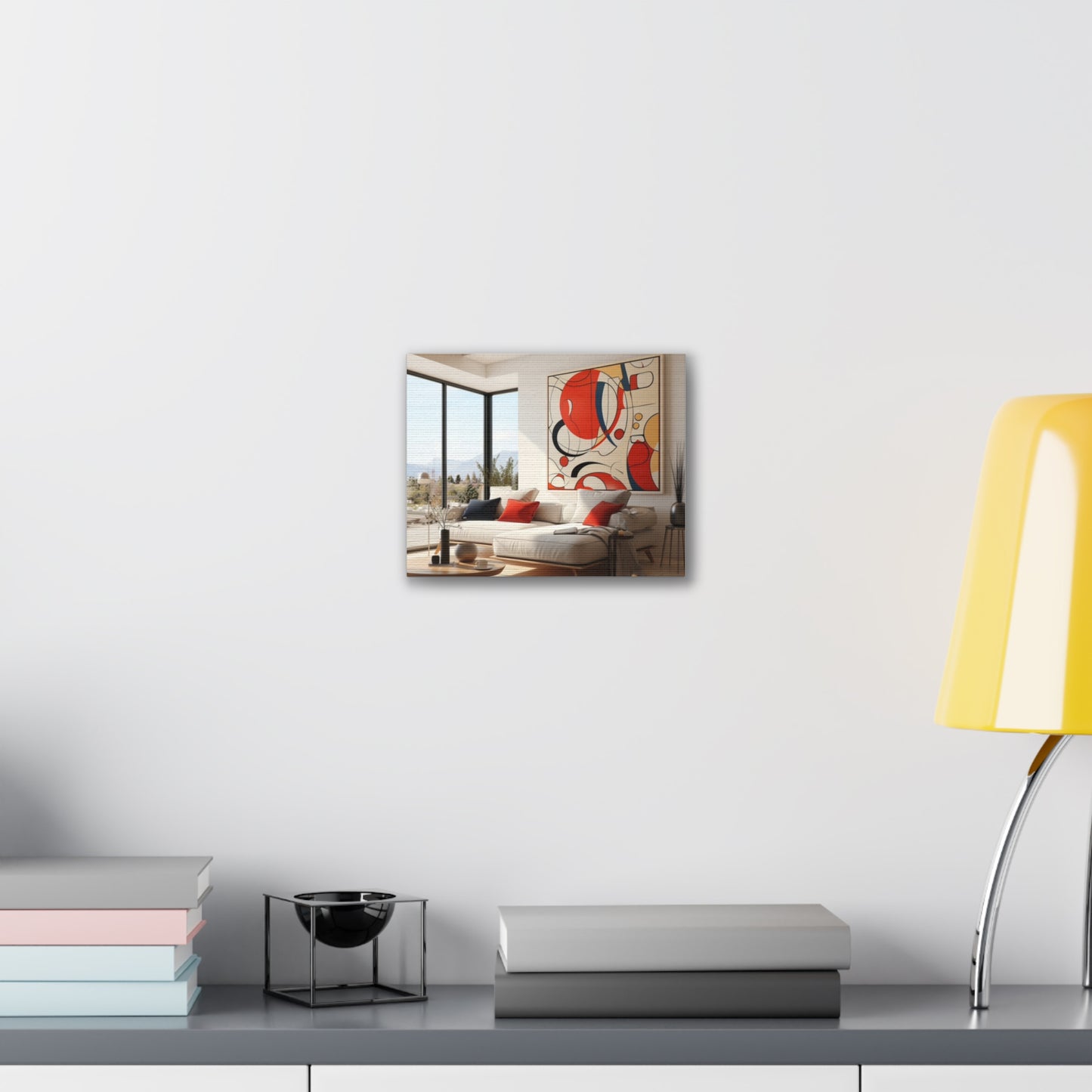 Crimson Elegance: A Symphony of Sophistication Canvas Print