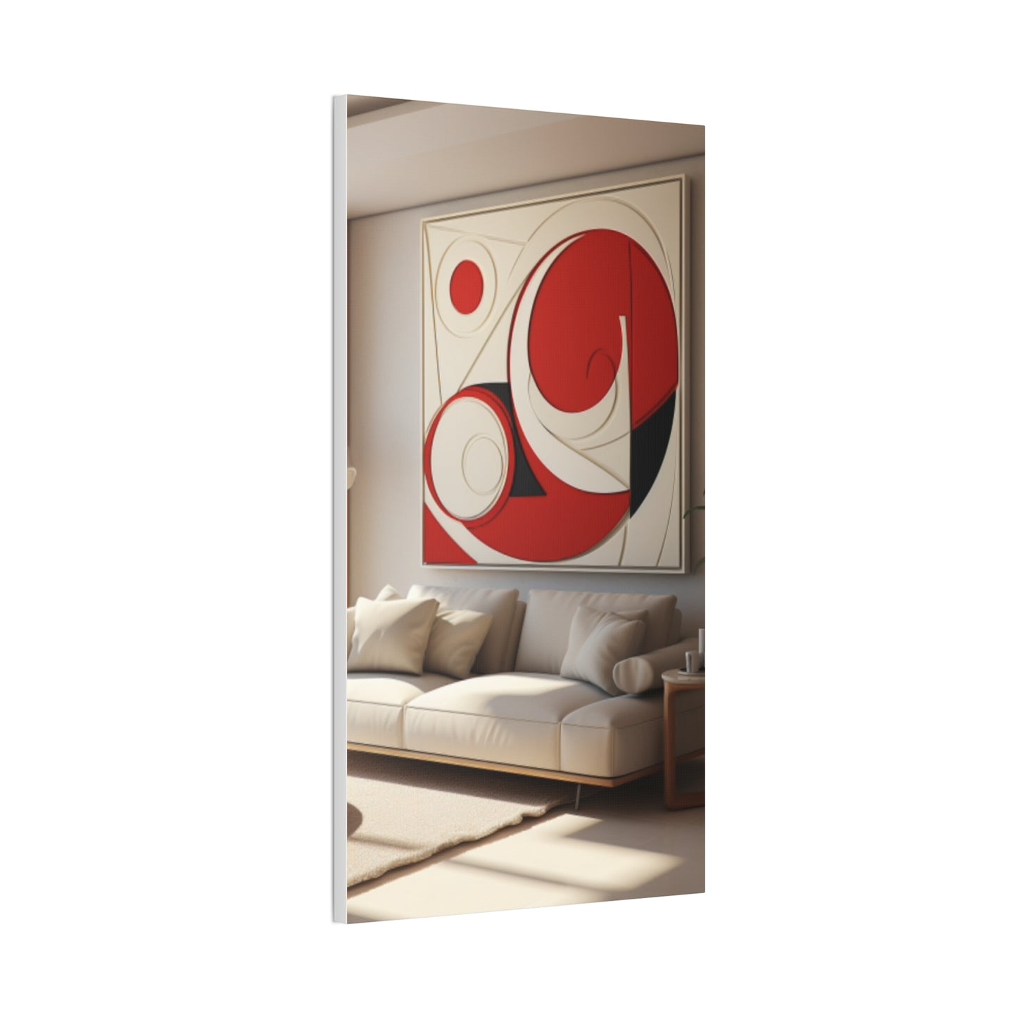 Crimson Elegance: A Symphony of Sophistication Canvas Print
