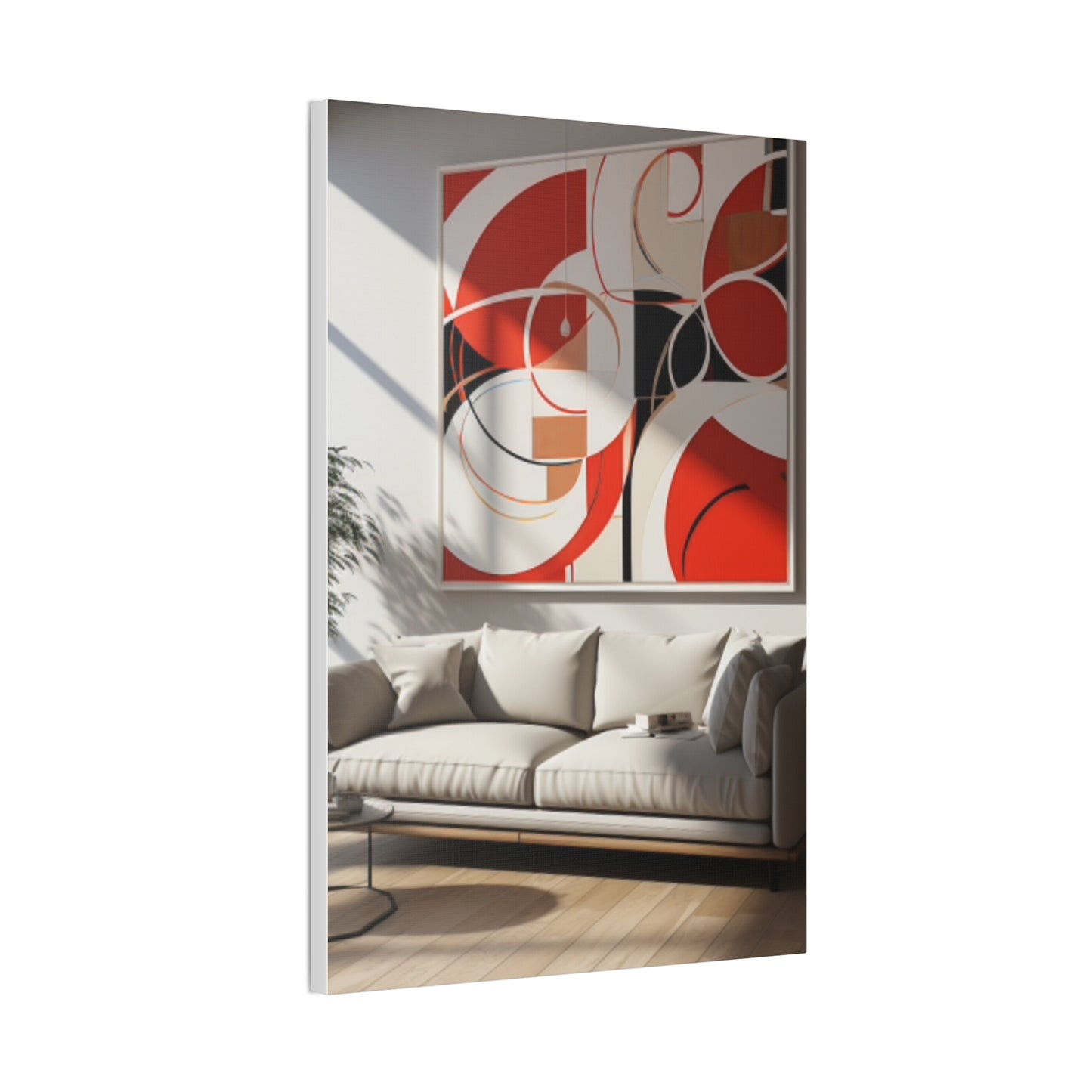 Crimson Elegance: A Symphony of Sophistication Canvas Print