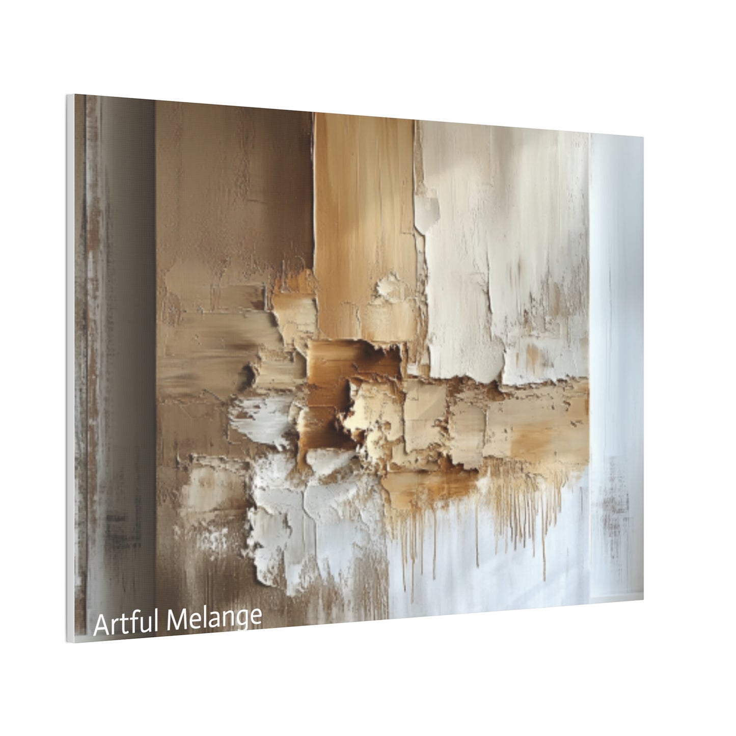 Acrylic Abstract Canvas Print - Richly Textured Artistry