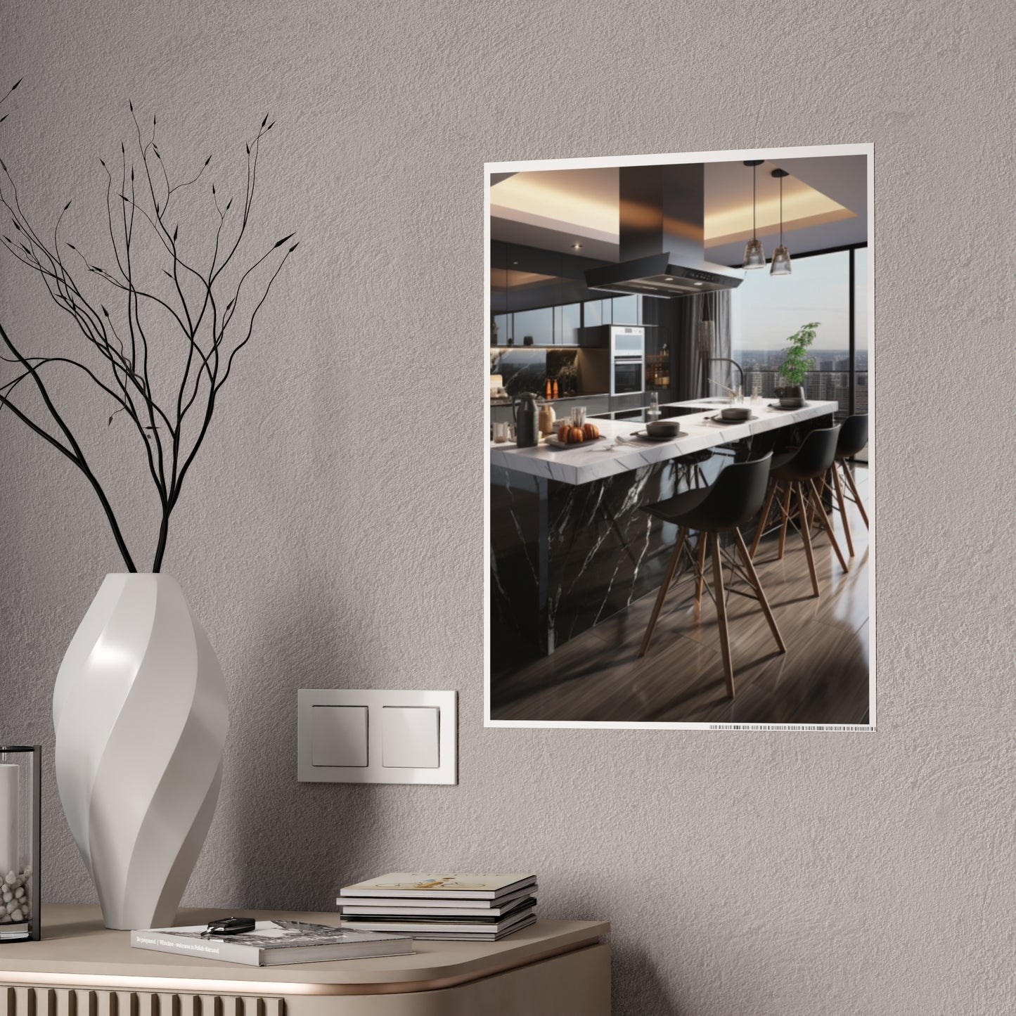 High-End Modern Kitchen Poster