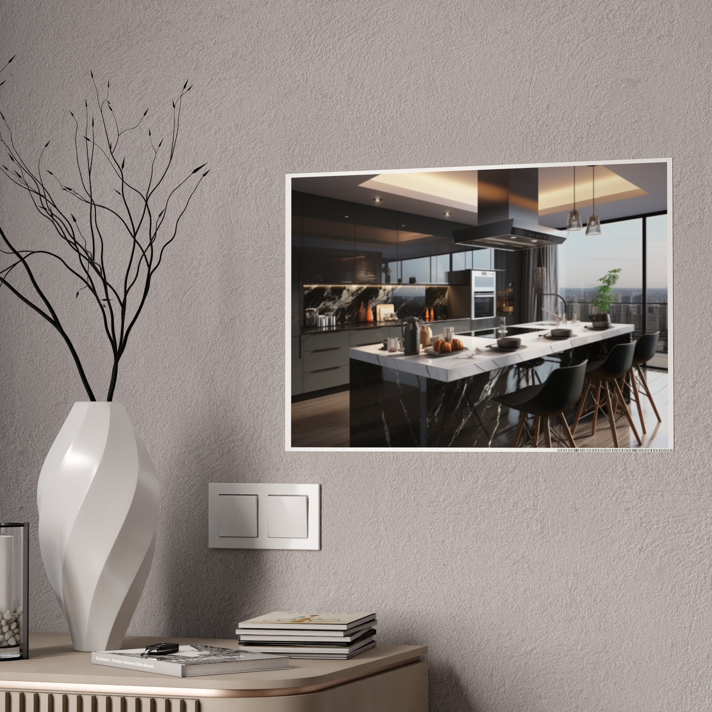 High-End Modern Kitchen Poster
