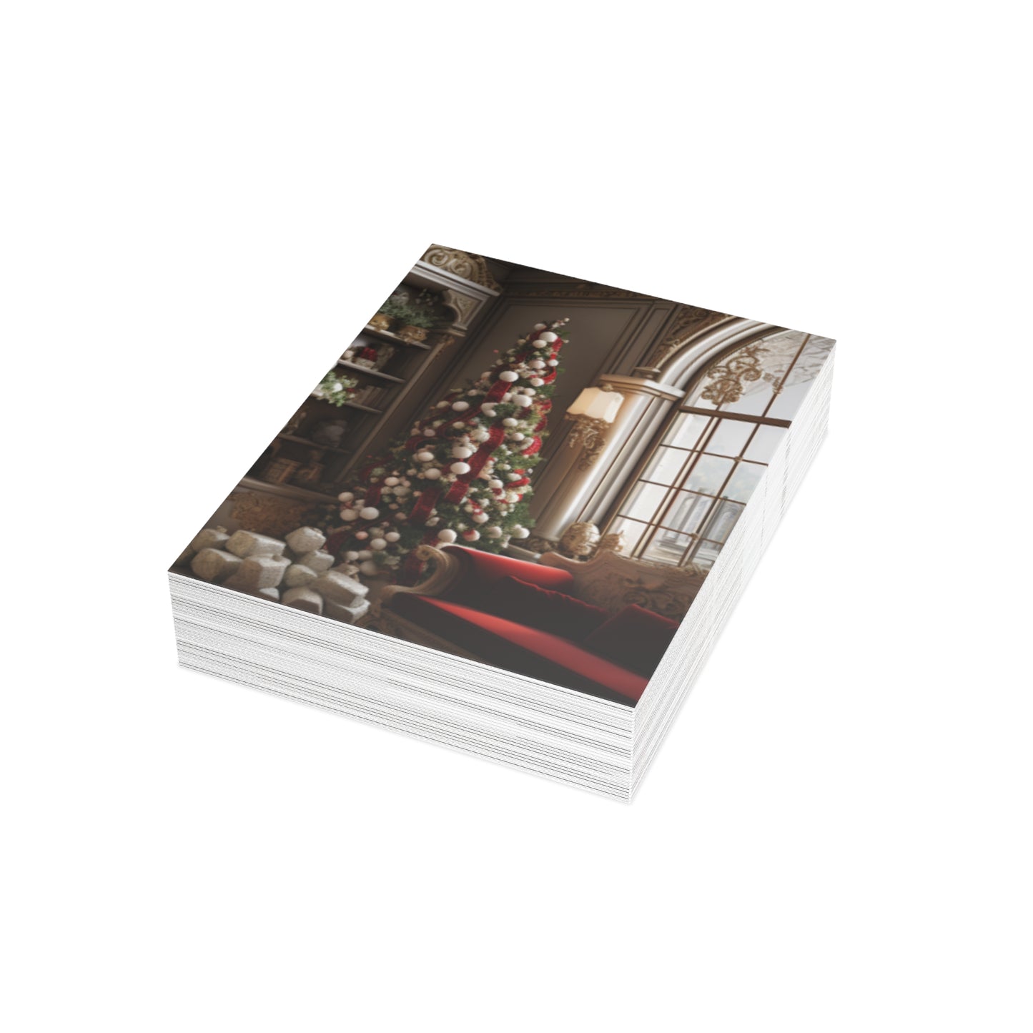 Regal Radiance: Opulent Christmas Greeting Cards