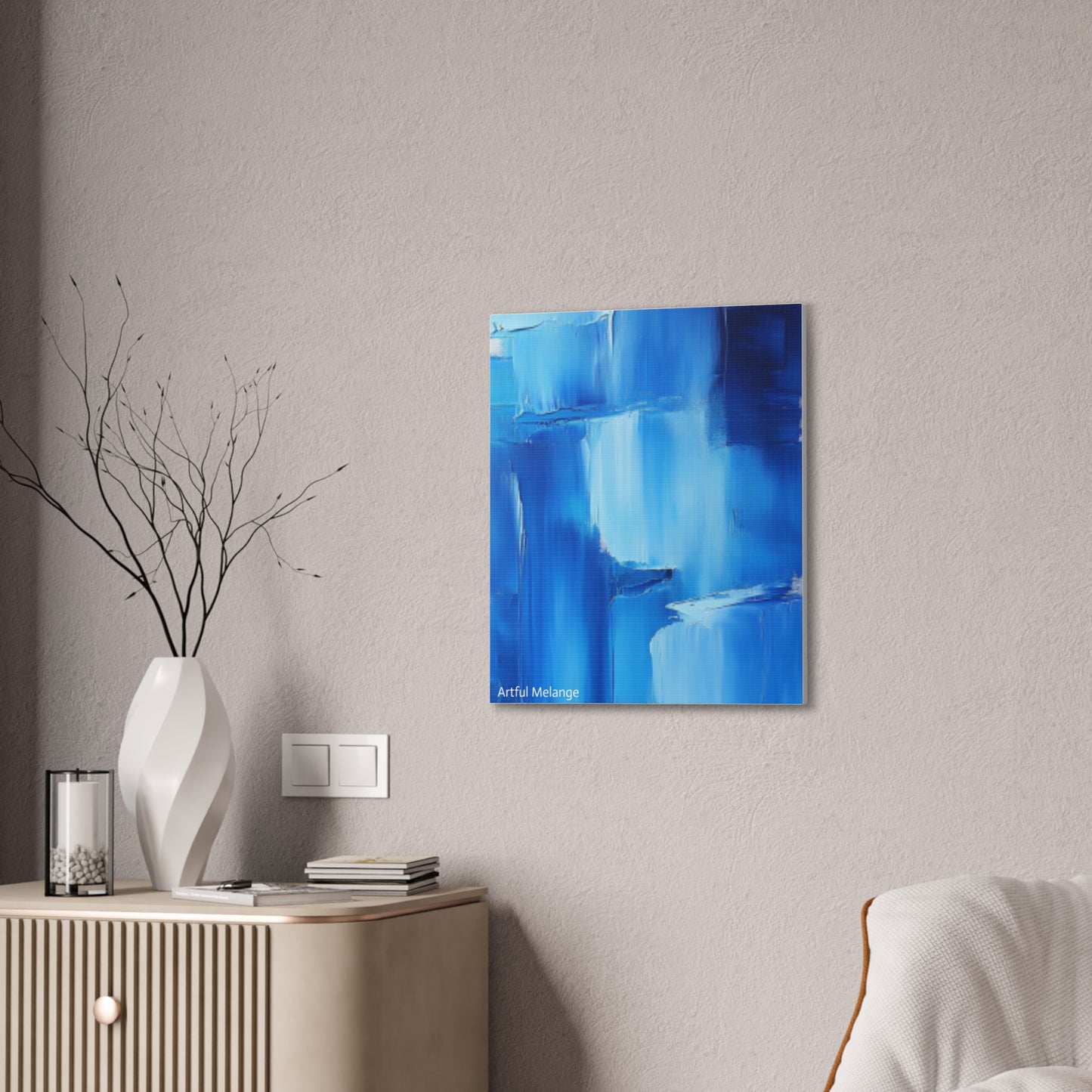 Acrylic Abstract Canvas Print - Richly Textured Artistry