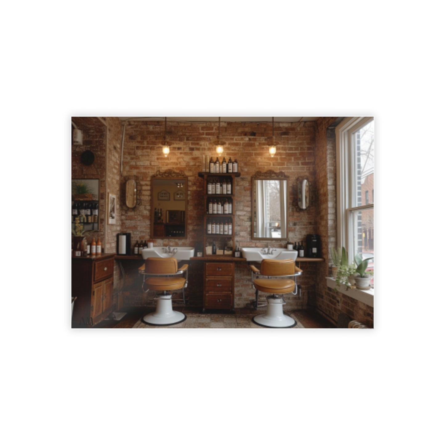 Black Hair Salon Interiors: Poster Prints Celebrating Style
