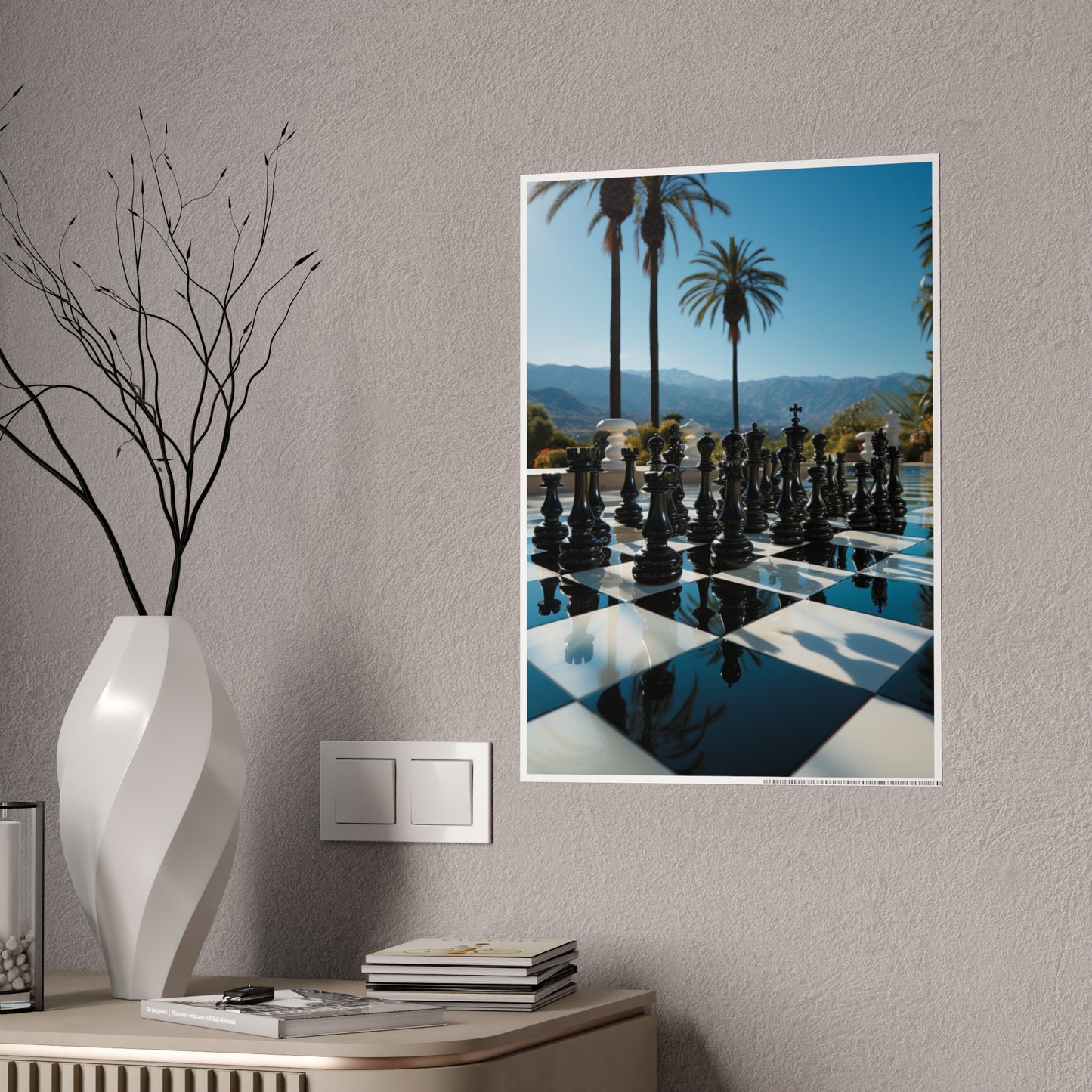 Grandmaster Majesty- Chess Set Poster Print Series
