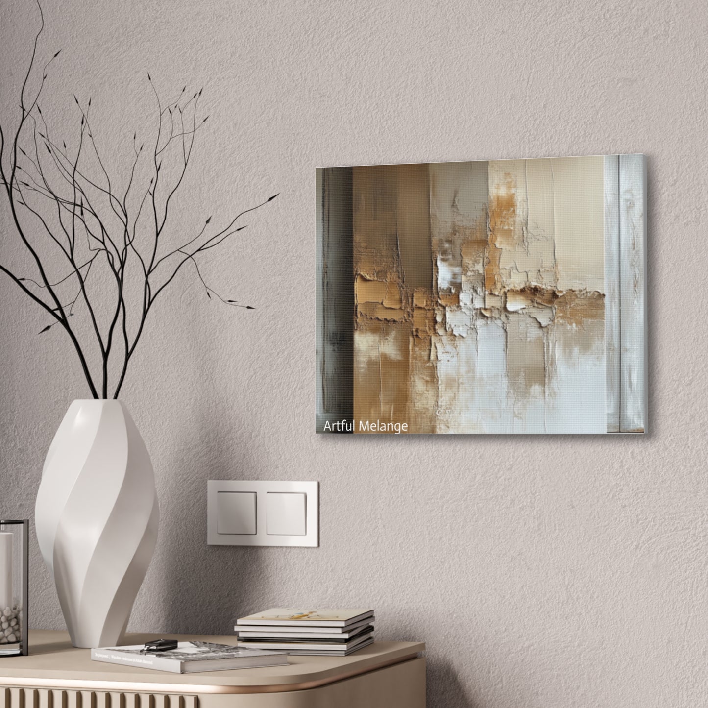 Acrylic Abstract Canvas Print - Richly Textured Artistry