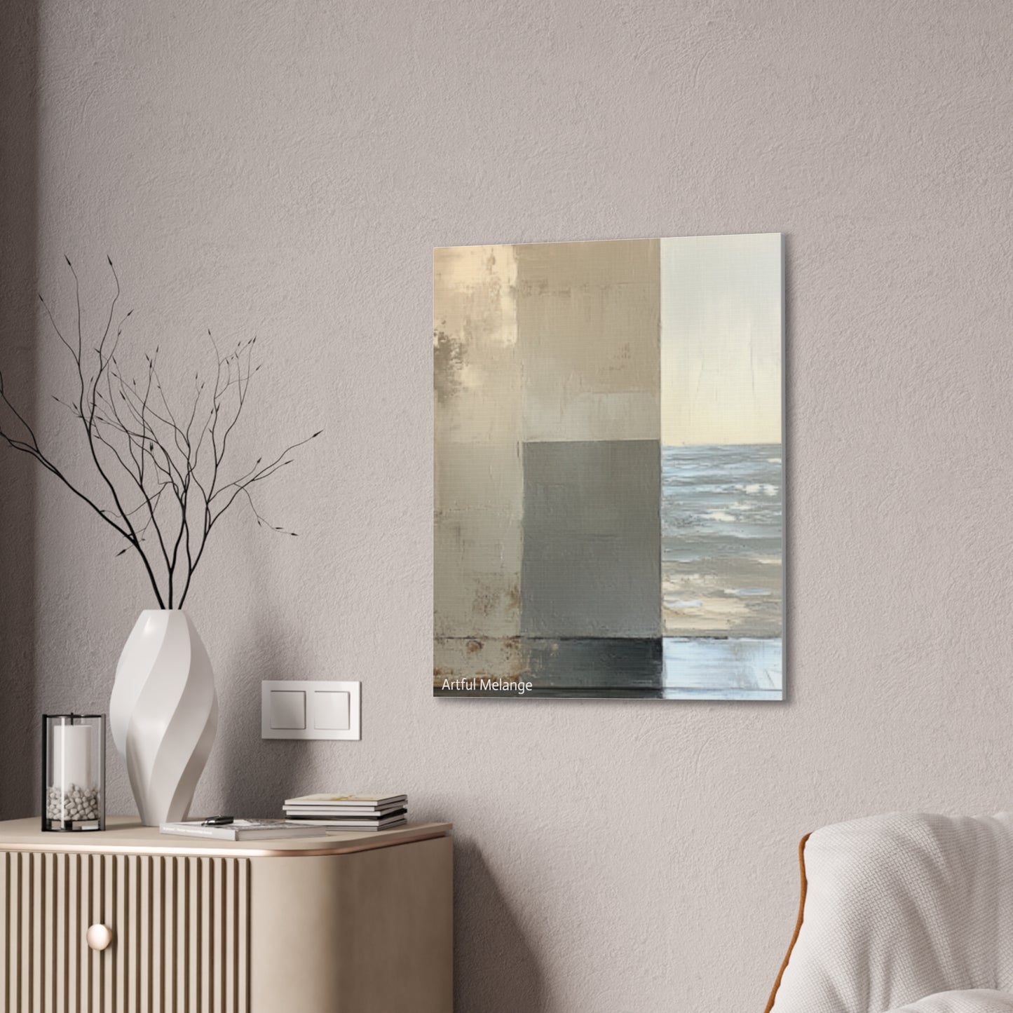 Acrylic Abstract Canvas Print - Richly Textured Artistry