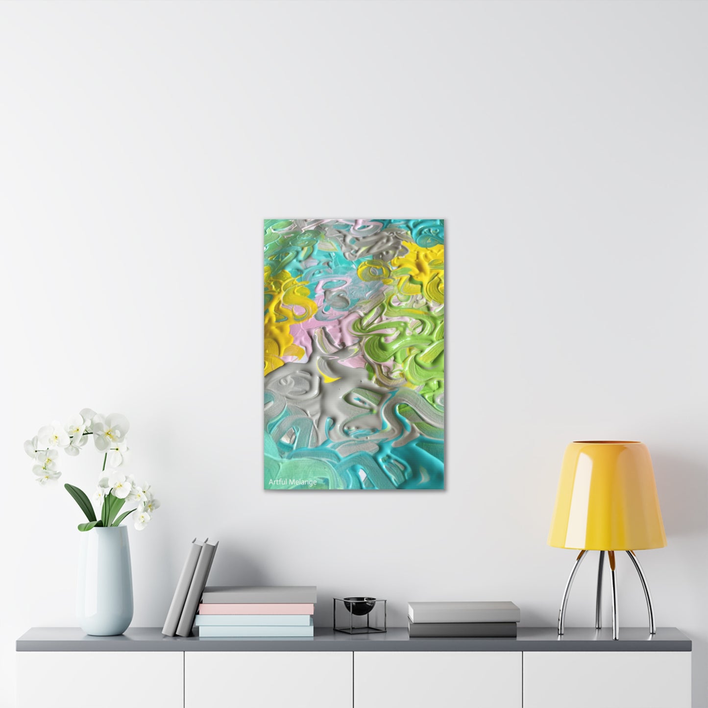 Acrylic Abstract Canvas Print - Richly Textured Artistry