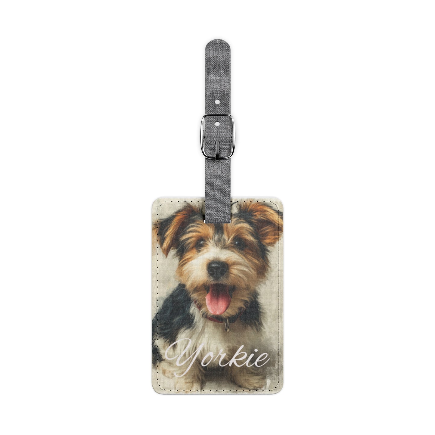 Pawfect Travels™ Pet-Inspired Luggage Tag, Yorkie 3 Rectangle