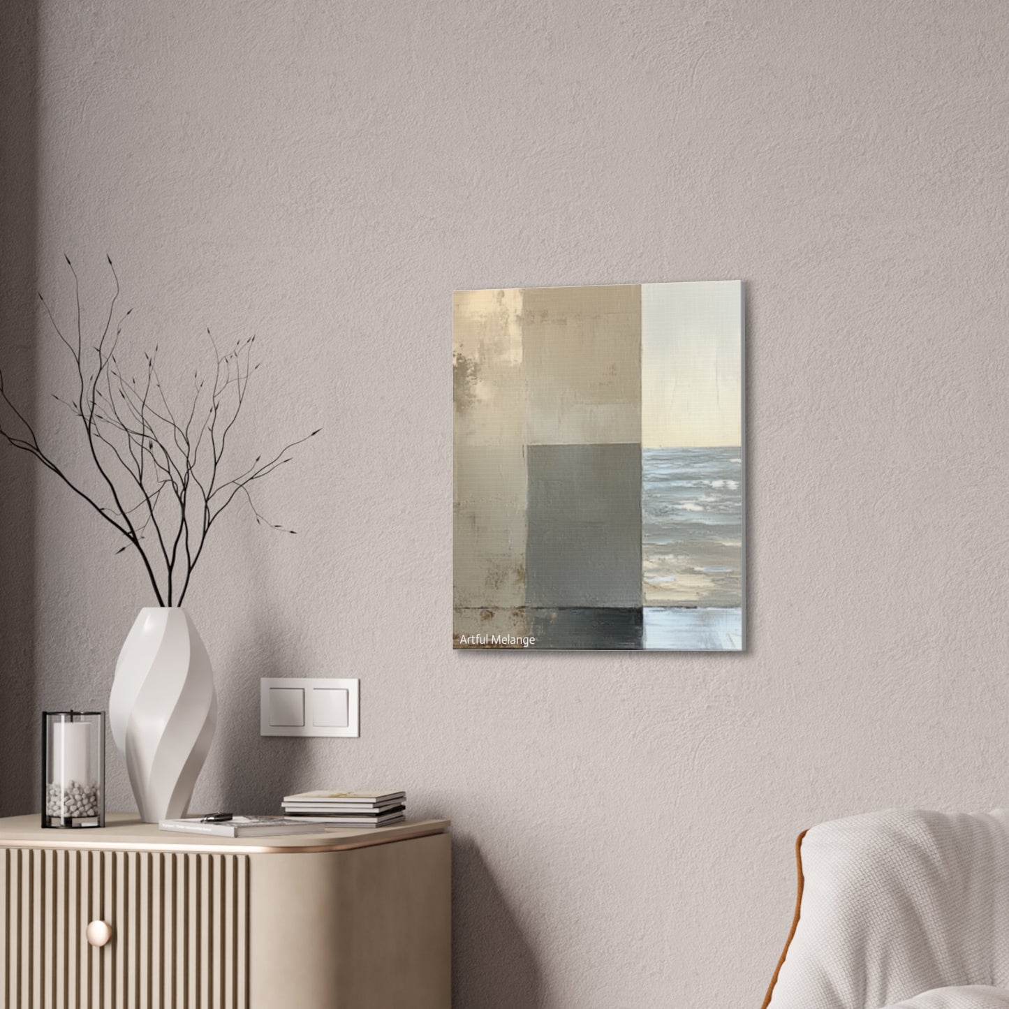 Acrylic Abstract Canvas Print - Richly Textured Artistry