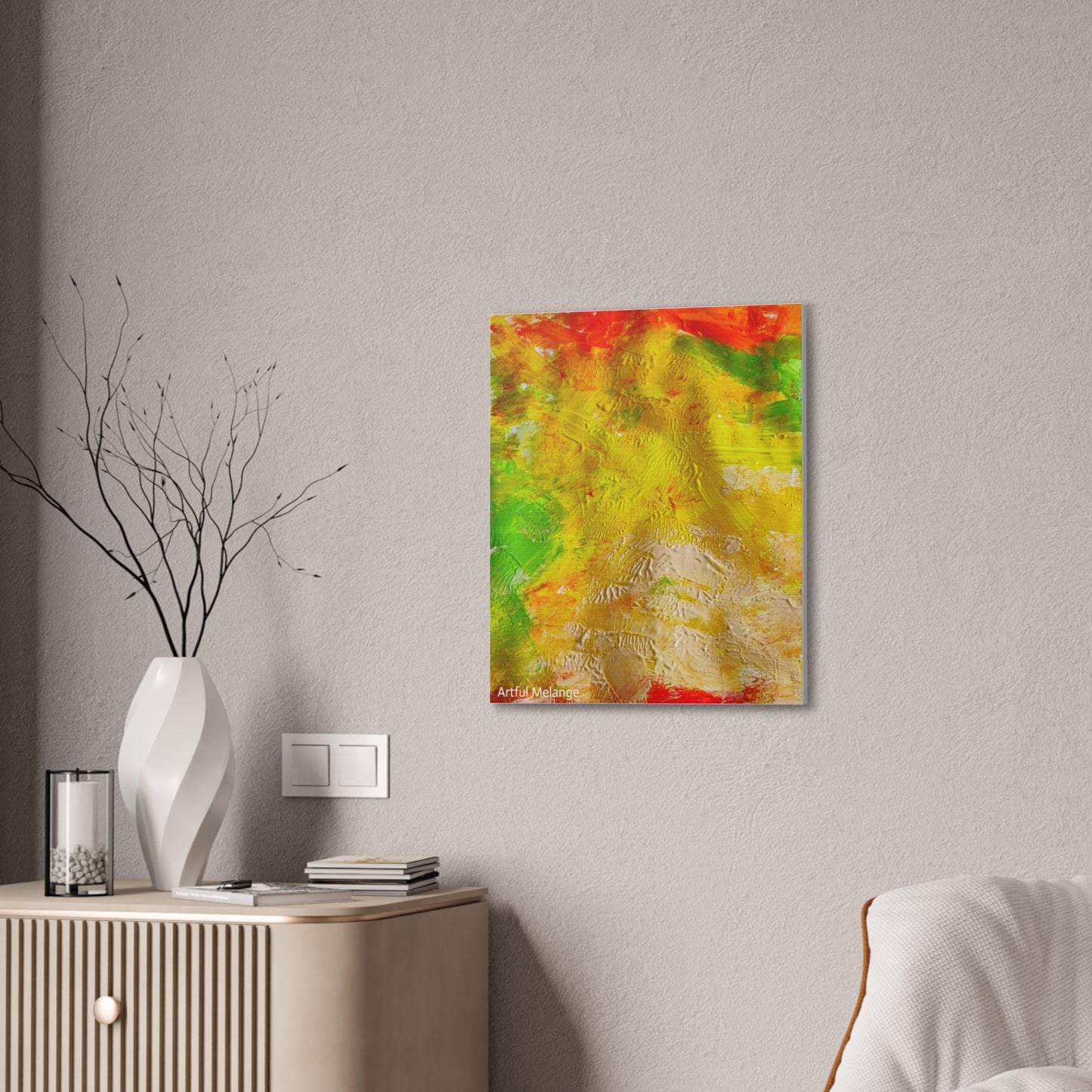 Acrylic Abstract Canvas Print - Richly Textured Artistry