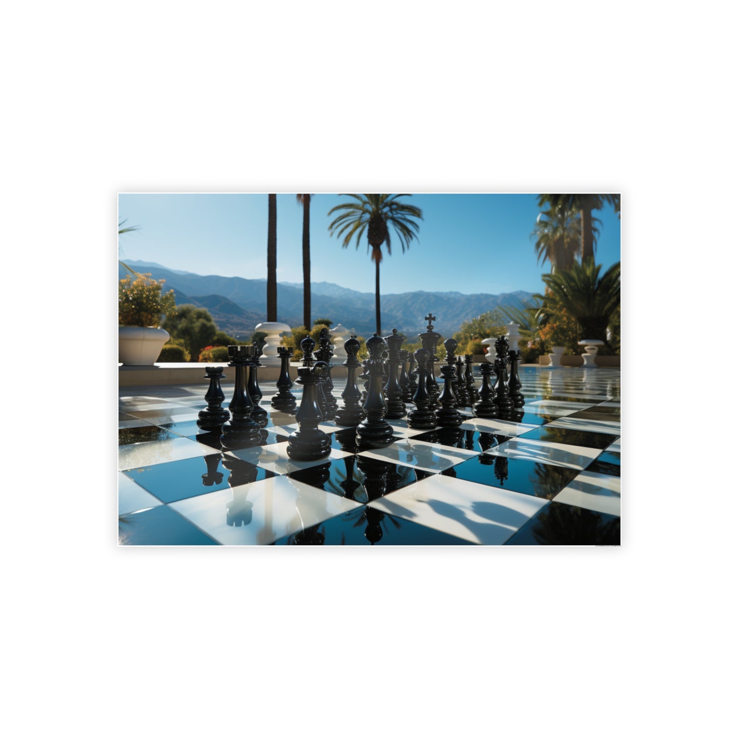 Grandmaster Majesty- Chess Set Poster Print Series