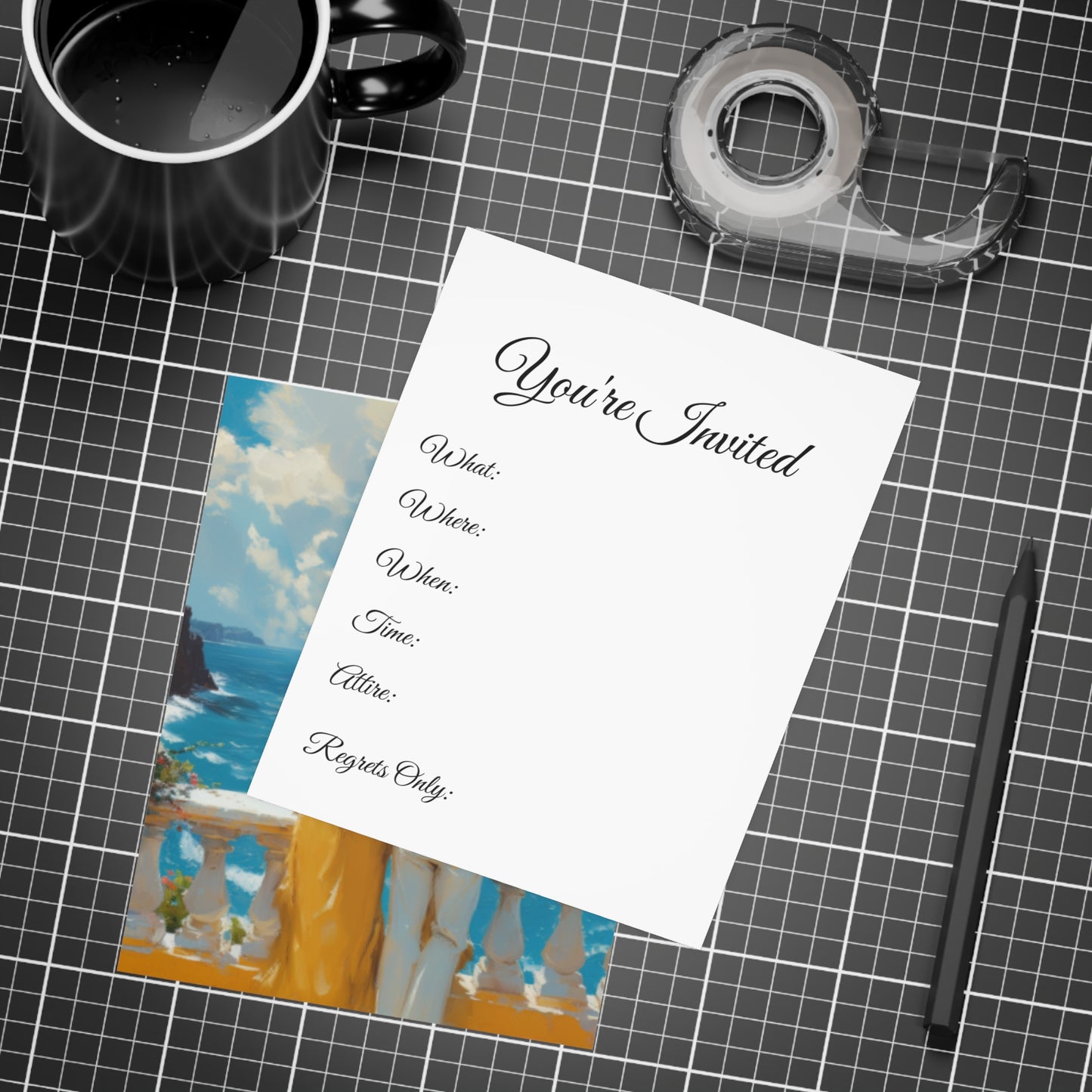 Sail & Celebrate: A Day of Elegance Yacht/Boat Party Invitation Bundles (envelopes included)