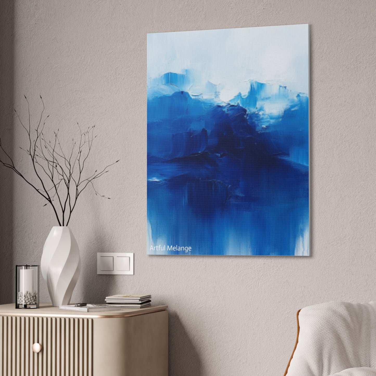 Acrylic Abstract Canvas Print - Richly Textured Artistry